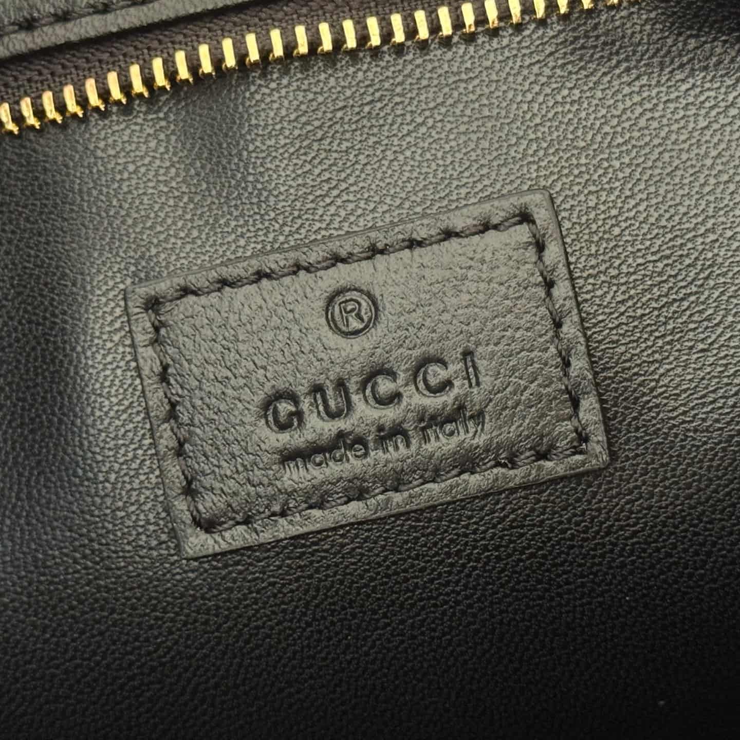 Gucci Jackie 1961 medium shoulder bag Black soft grainy leather ‎863136 High