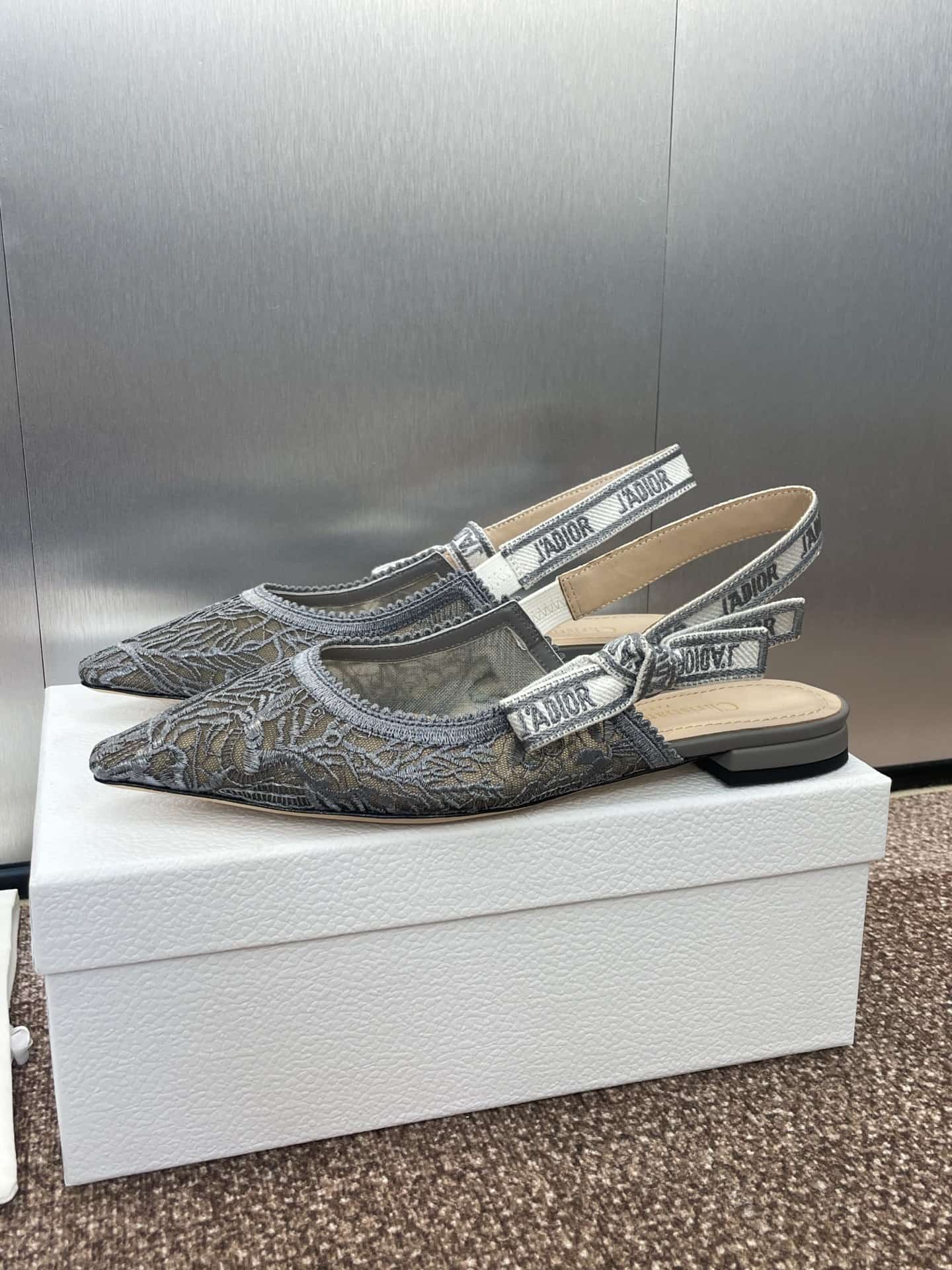 Dior J'Adior Slingback Flat Shoes Low Women