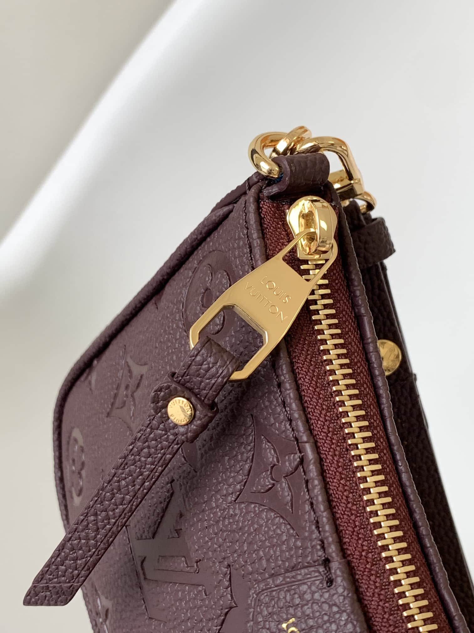 Louis Vuitton EASY POUCH ON STRAP Monogram Empreinte Leather M81862 High