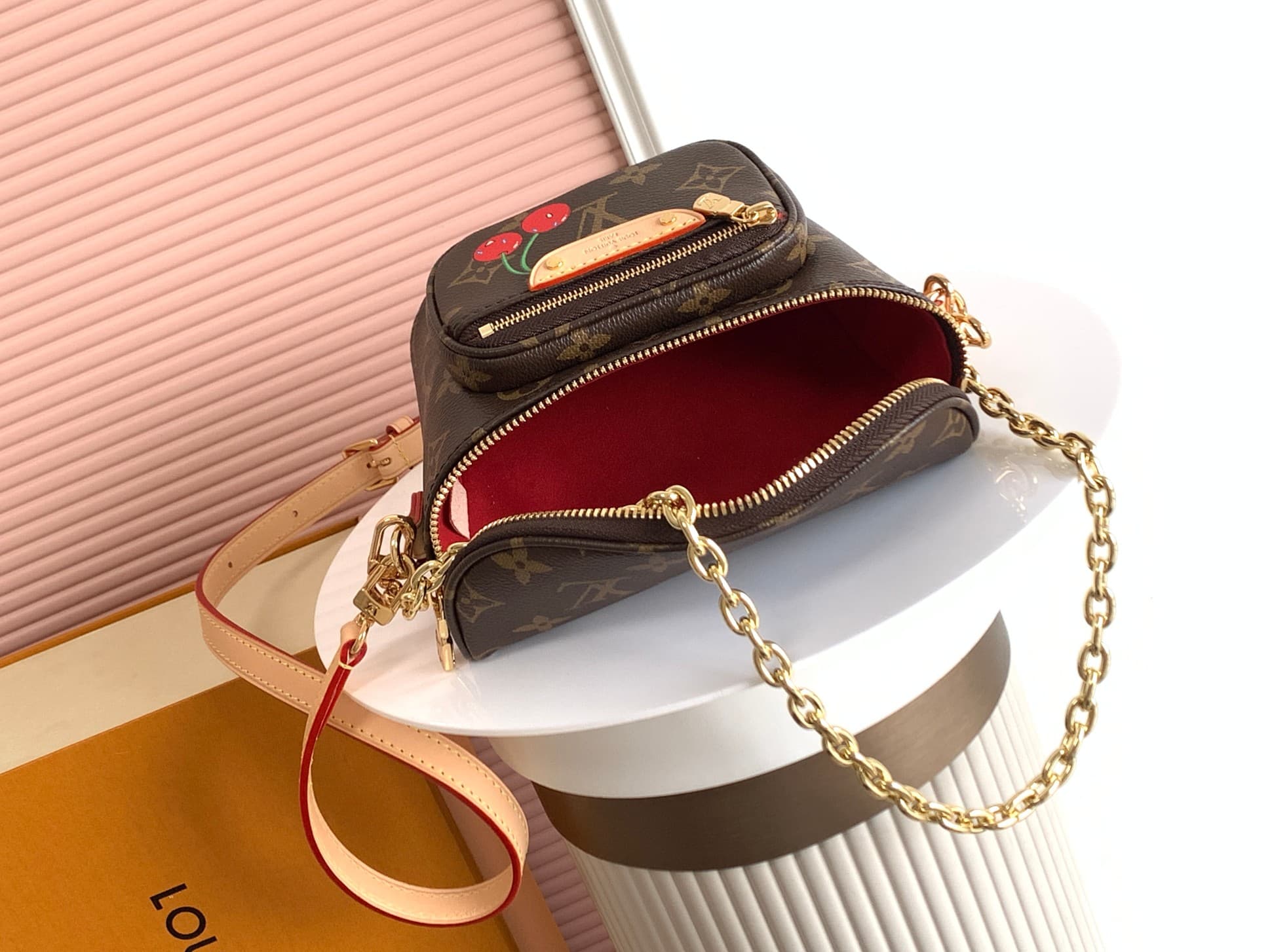 Louis Vuitton x Takashi Murakami Monogram Cerises Mini Bumbag  M13449 High