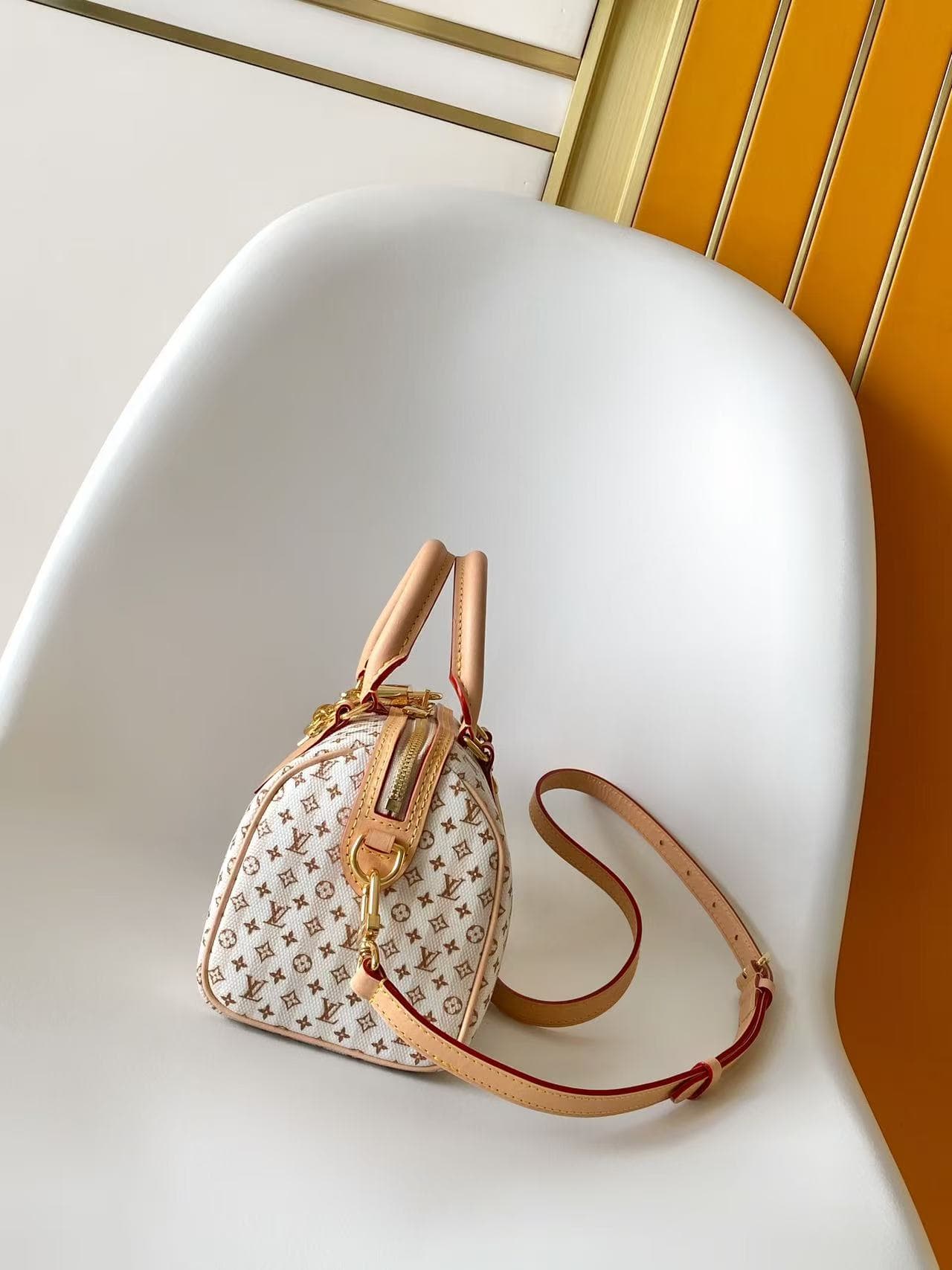 Louis Vuitton Speedy Bandoulière 20 Nude Rose Monogram Coated canvas M29459 High