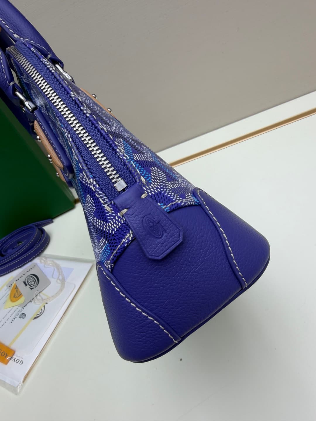 Goyard Vendôme mini bag in Goyardine coated canvas Blue High