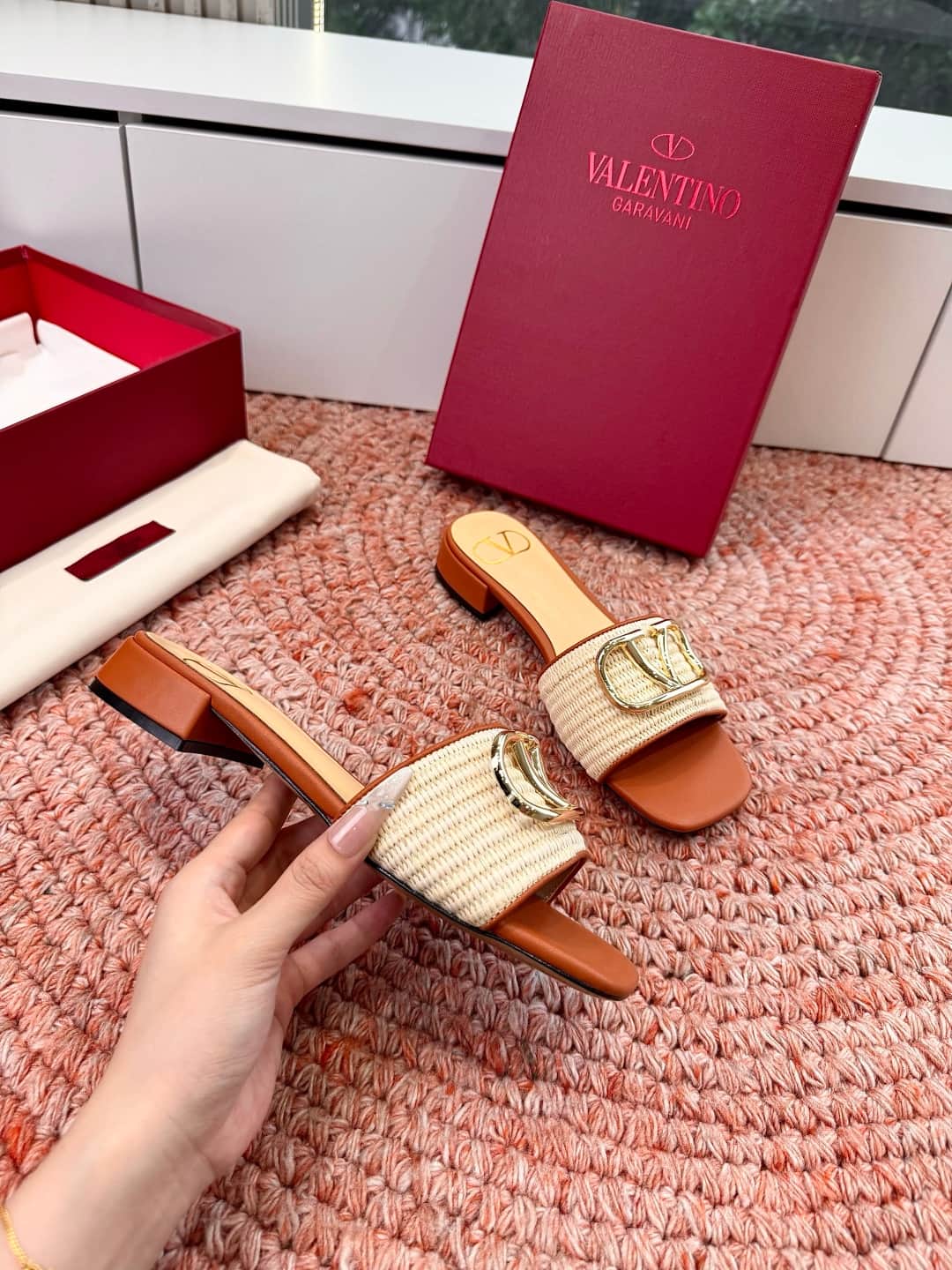 Valentino Garavani VLogo Signature Slide Sandals Women