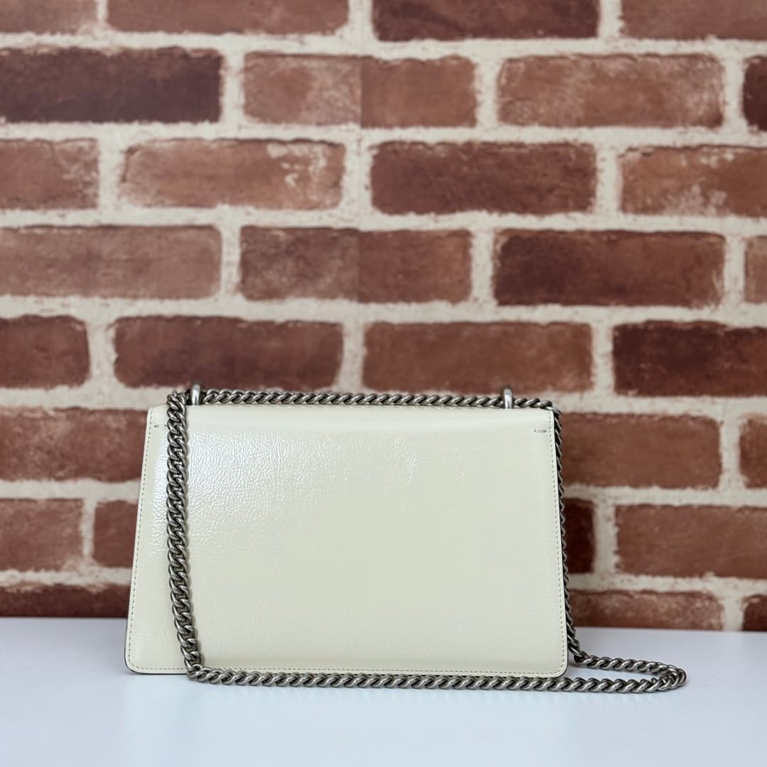 Dionysus Medium Shoulder Bag 795005 White Leather High