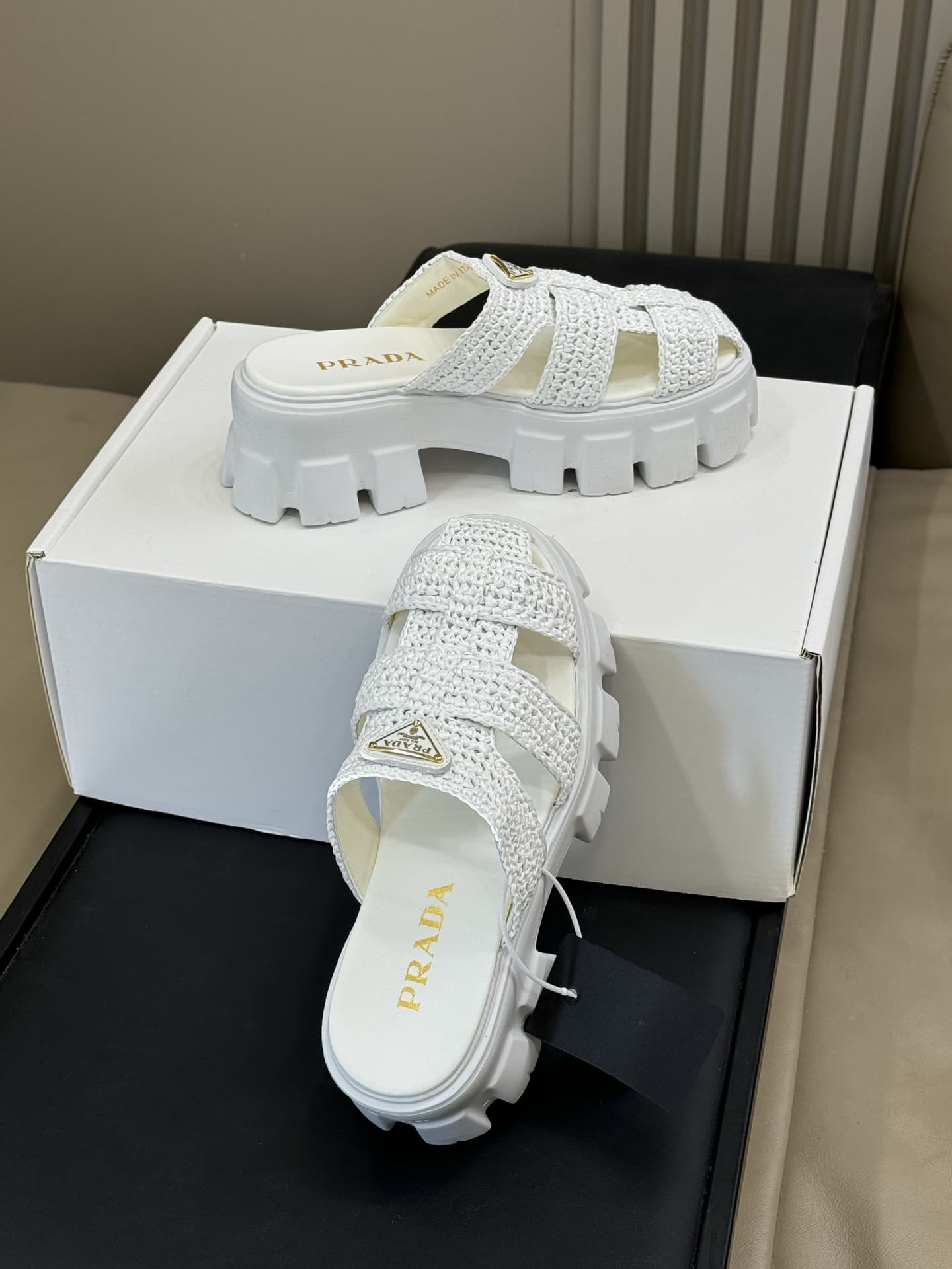 Prada Monolith rubber mules Women