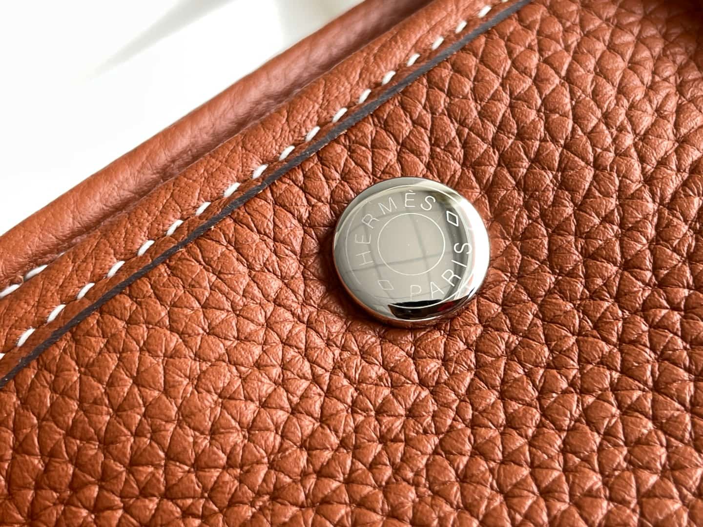 Hermes Garden Party 23 bag in Gold Togo Leather WAX High
