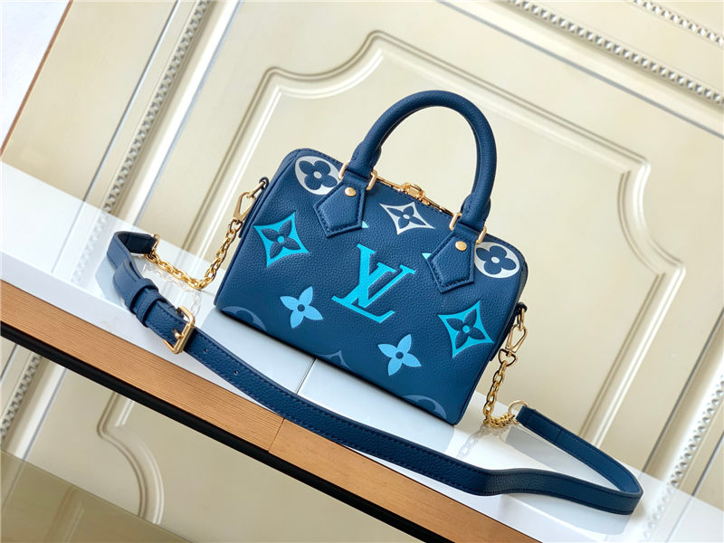 Louis Vuitton SPEEDY BANDOULIÈRE 20 Embossed supple cowhide leather M46517 High