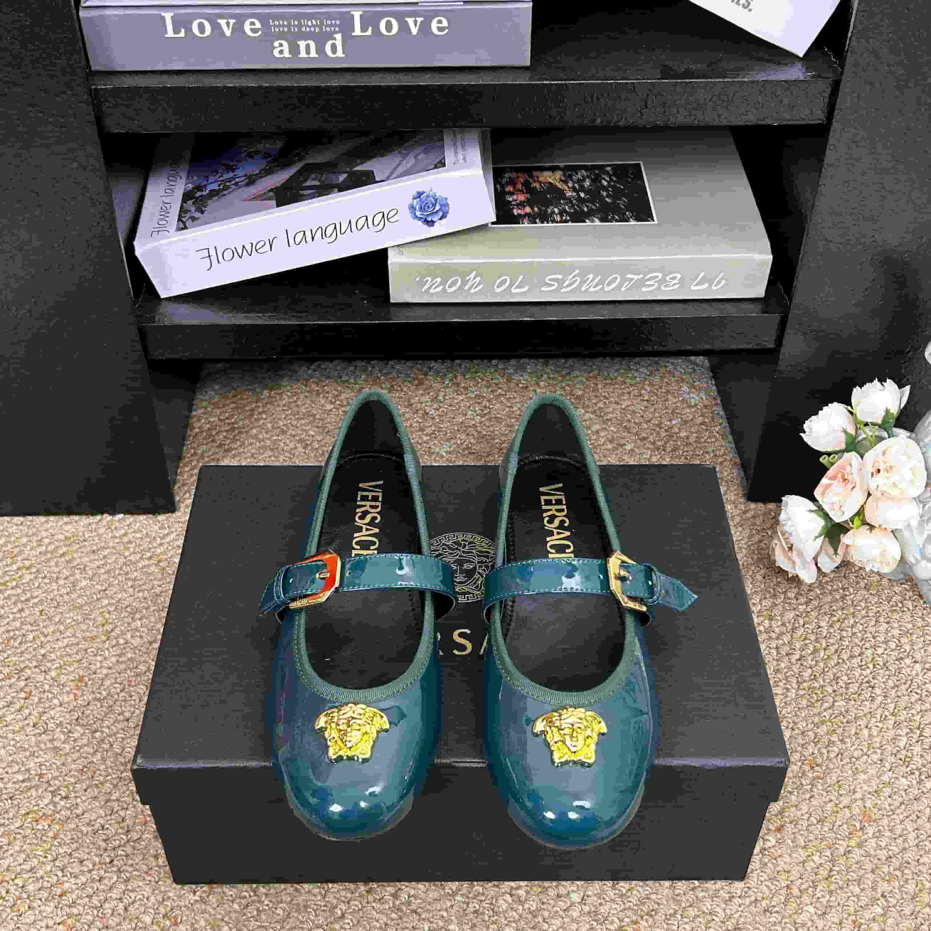 Versace La Medusa ballerina Flat Shoes Women