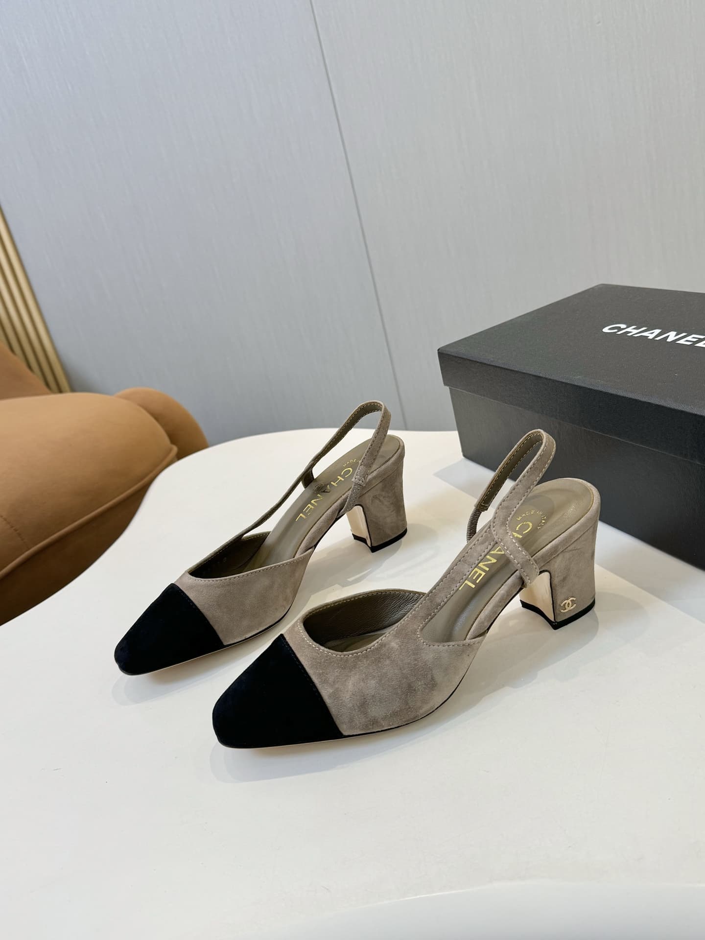 Chanel Slingback Pumps Medium Women