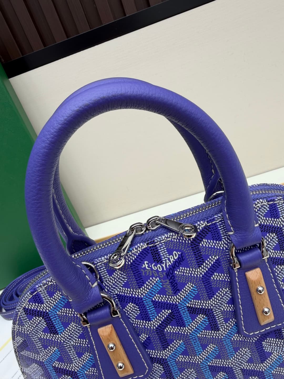 Goyard Vendôme mini bag in Goyardine coated canvas Blue High