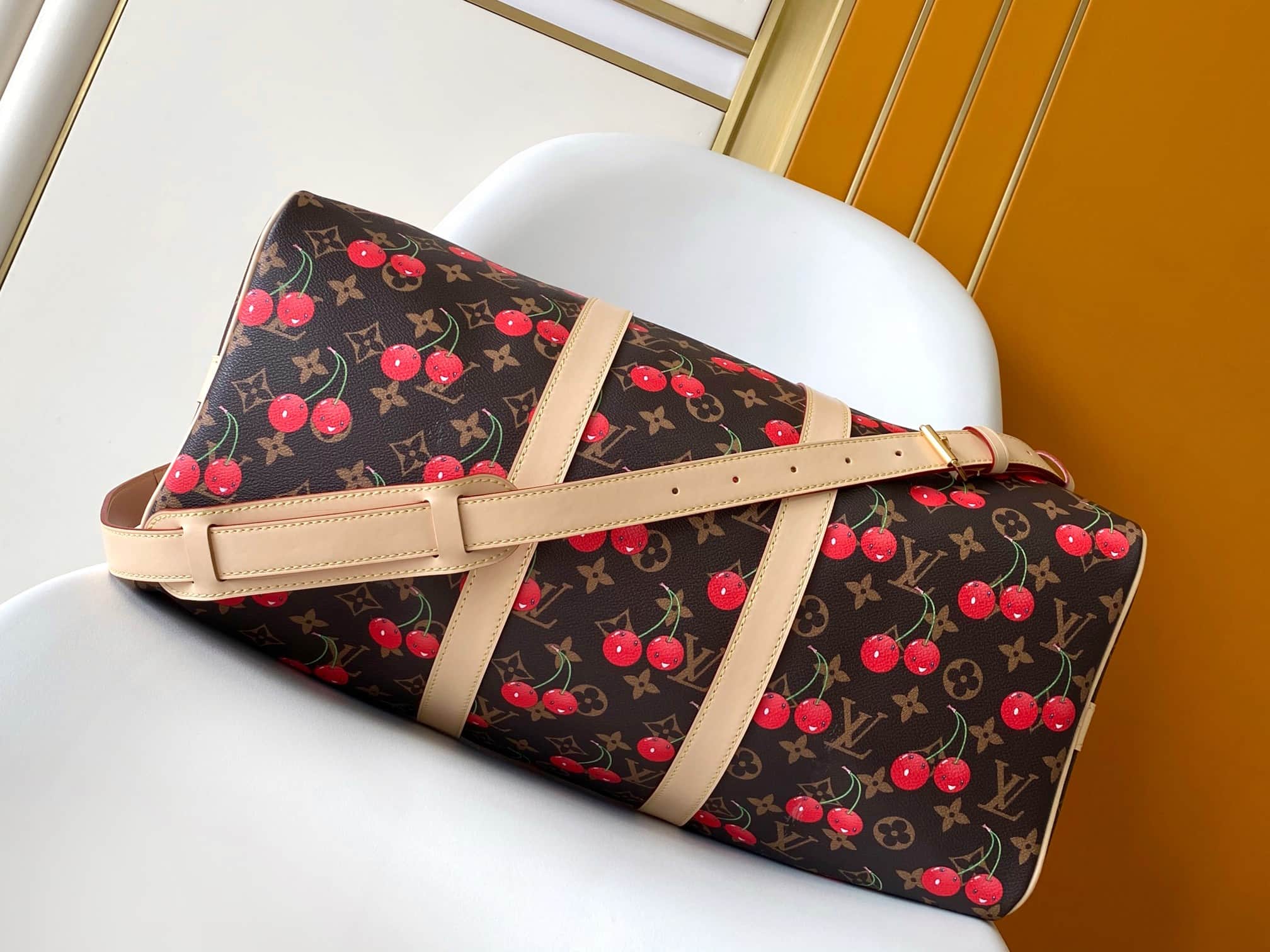 Louis Vuitton x Murakami Keepall Bandoulière 45 Monogram coated canvas M13764 High