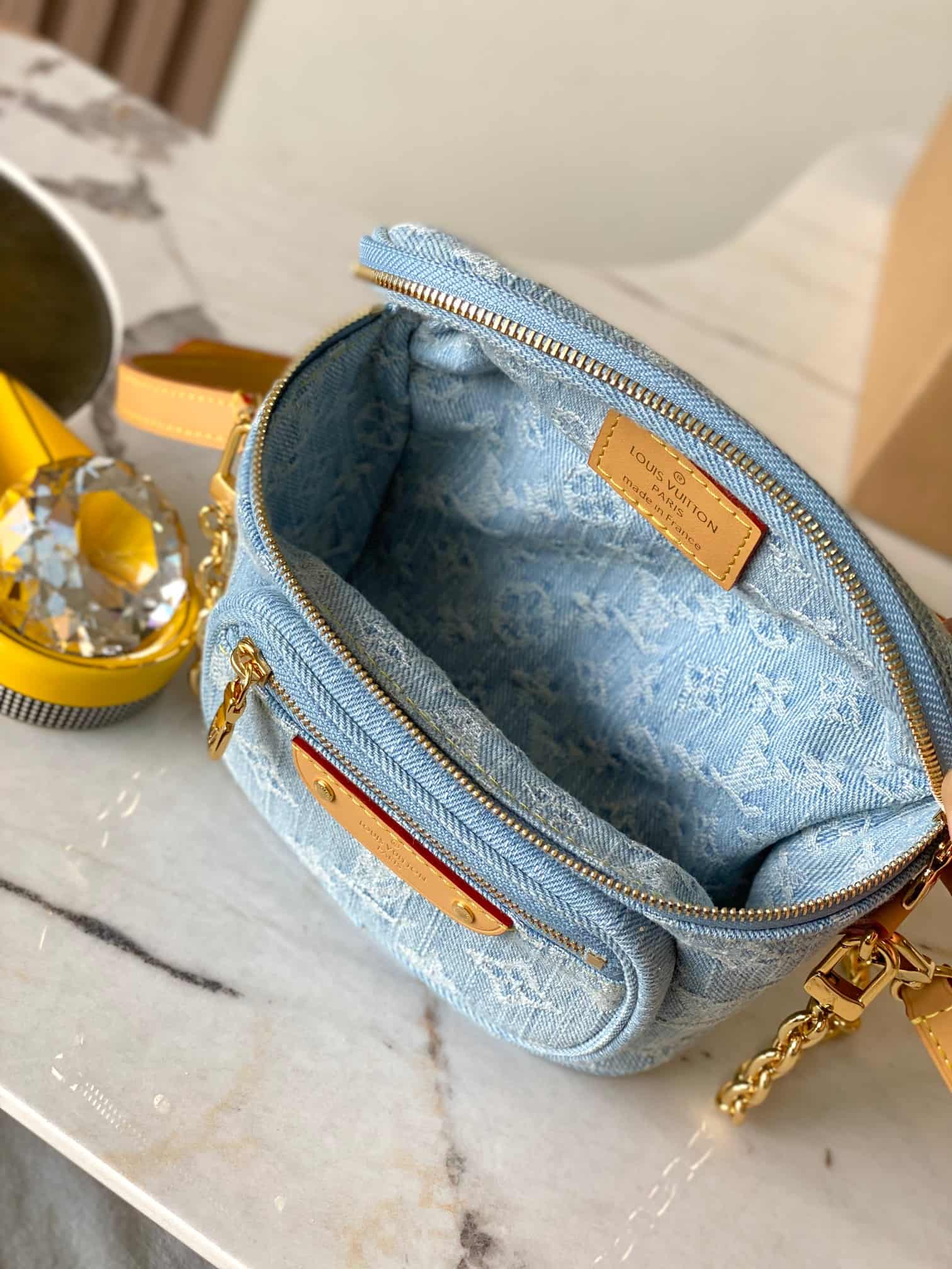 Louis Vuitton Mini Bumbag Sky Blue Monogram Denim M83353 TOP