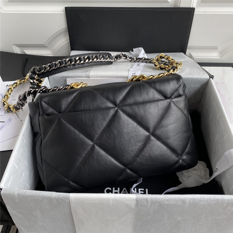 Large Chanel 19 Flap Bag Lambskin High