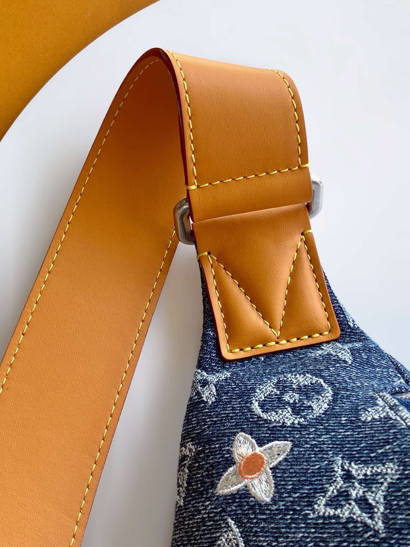 Louis Vuitton Rush Bumbag Blue Monogram Flowers Denim M27640 High