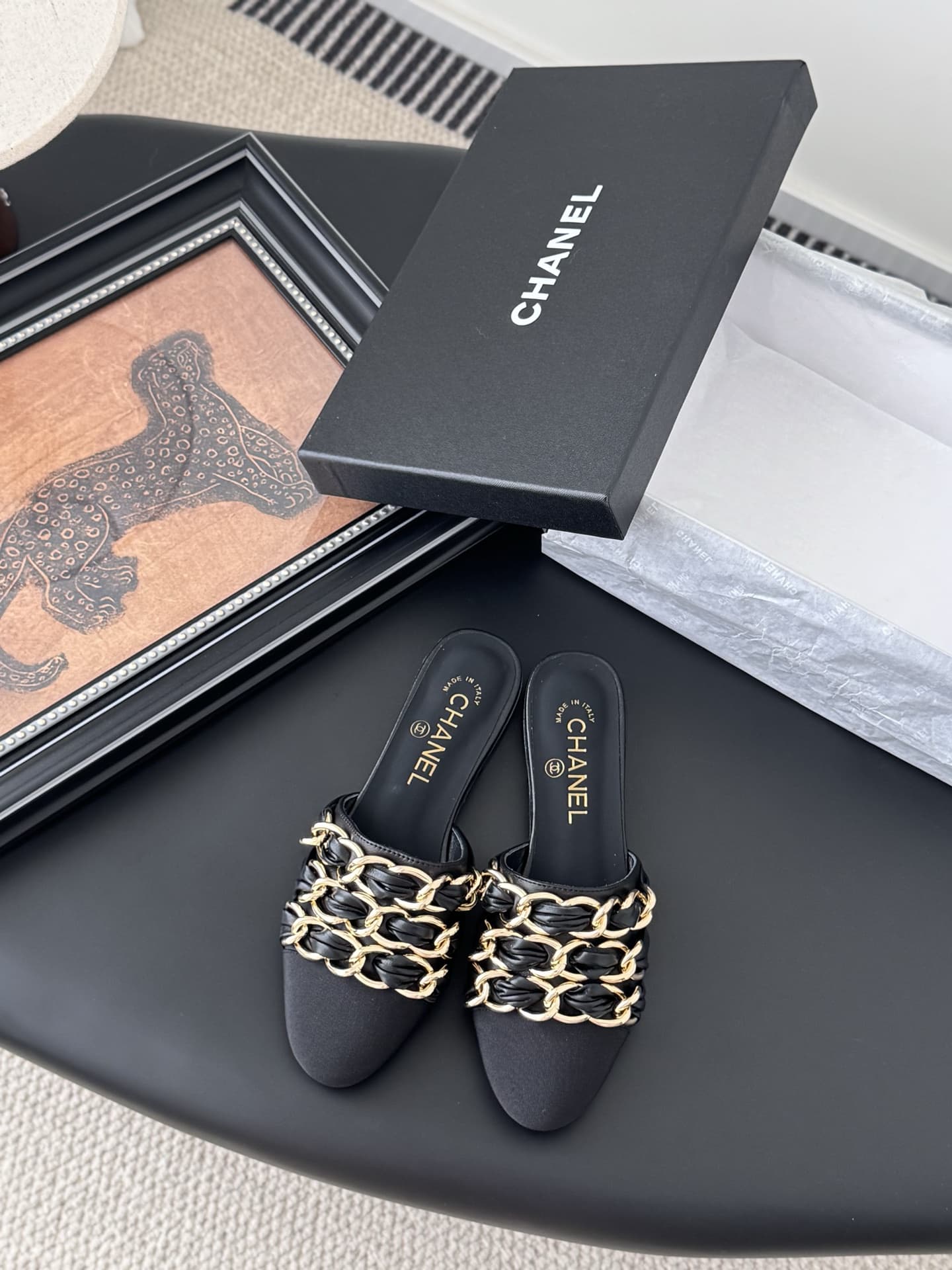 Chanel Mules in Lambskin and Grosgrain shoes Women