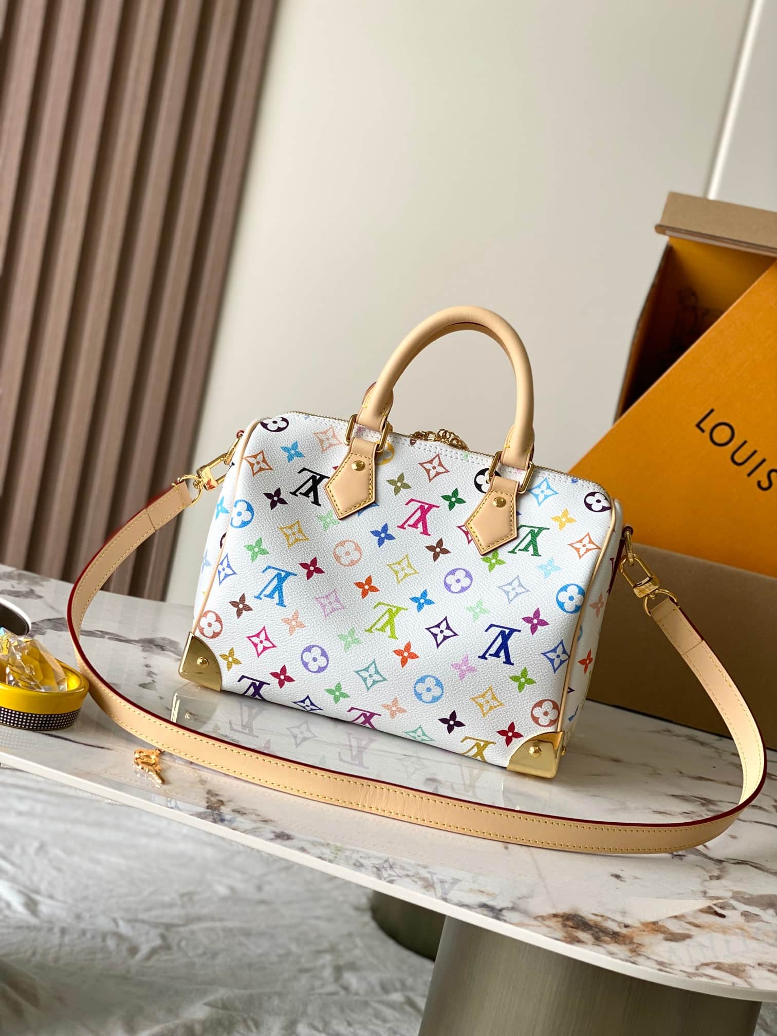 Louis Vuitton x Murakami Speedy Bandoulière 25 Monogram coated canvas M13085 Top