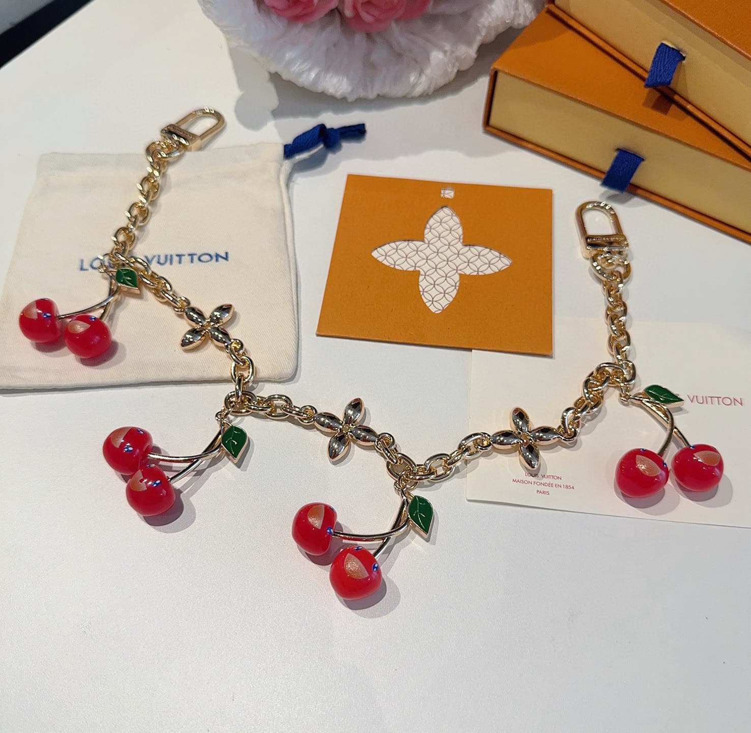 LV x Murakami Cerise Bag Charm