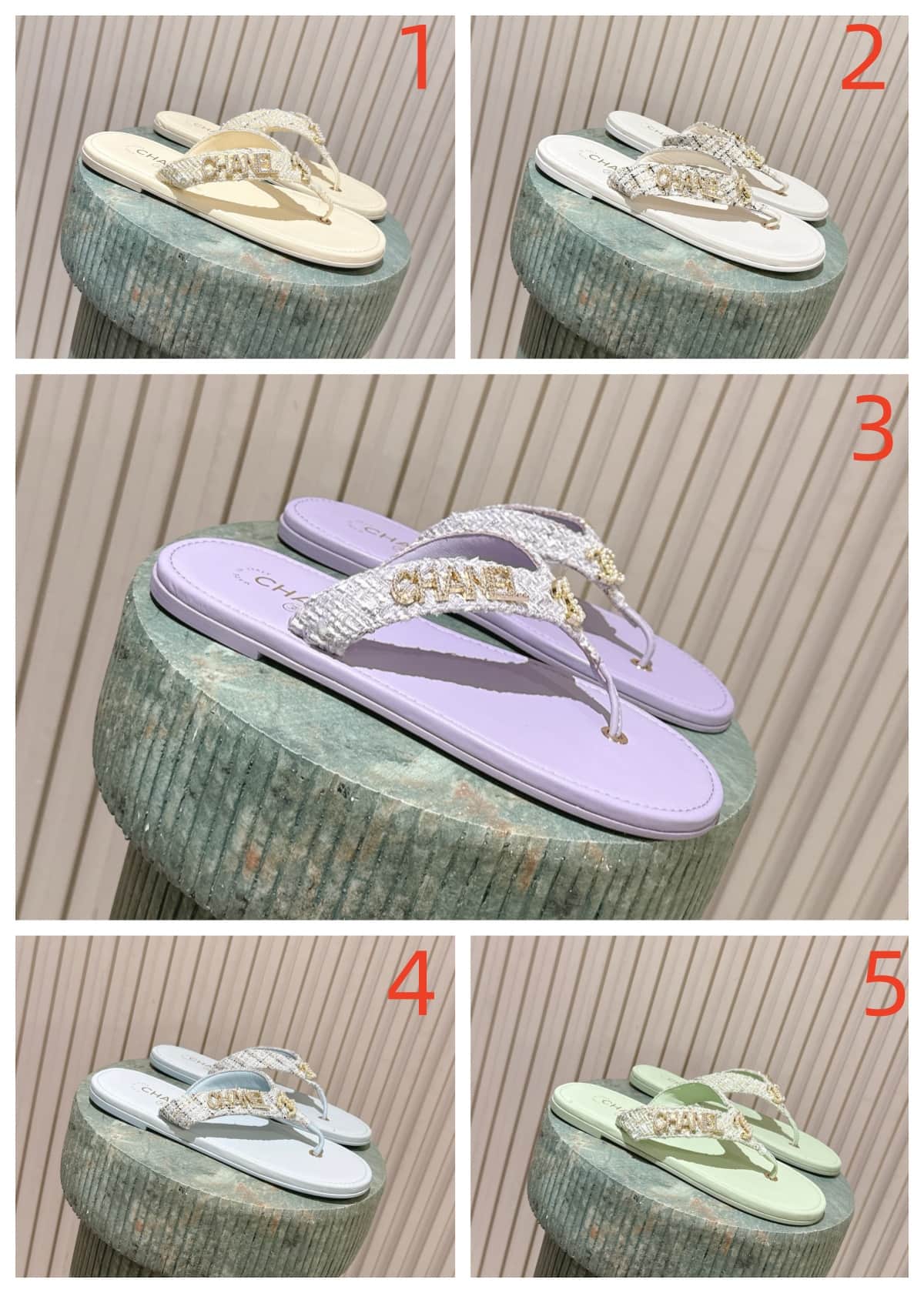 Chanel Thong Sandal Shoes Women