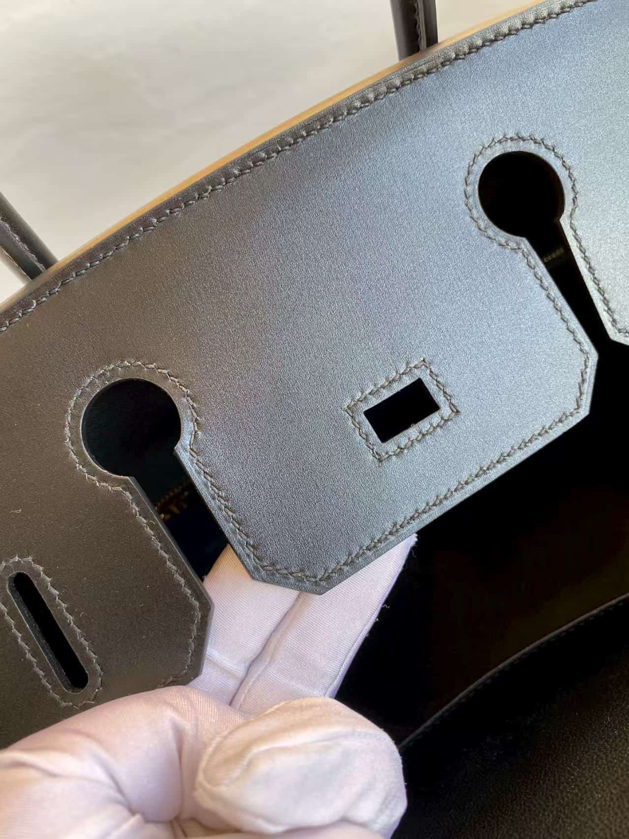 Hermes Birkin 25/30/35cm Bag Box Leather WAX High Customizing Style