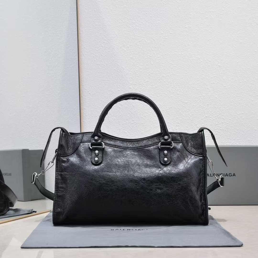 Balenciaga Women's Le City First Bag in Black High
