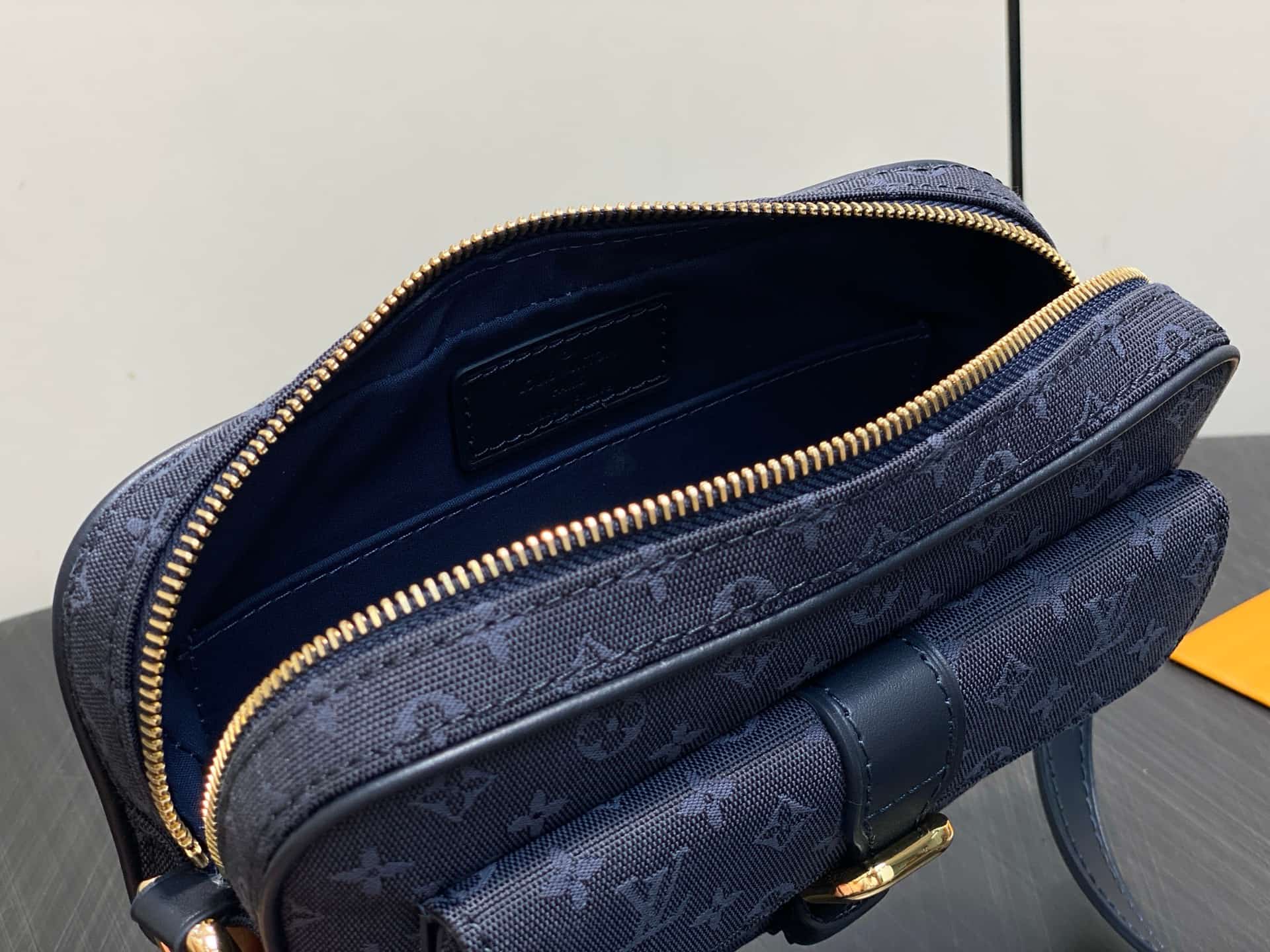 Louis Vuitton Navy Monogram Mini Lin Juliette Crossbody Bag M92216 High