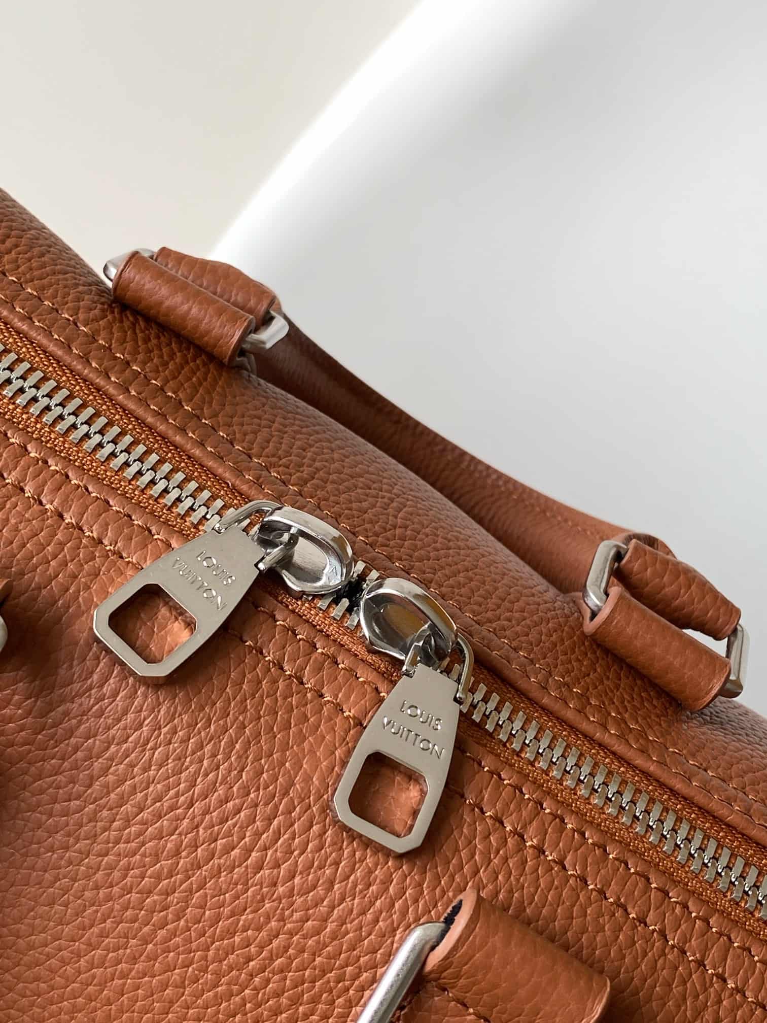 Louis Vuitton Keepall Bandoulière 35 LV Aerogram Tan Waxy calfskin M25980 High