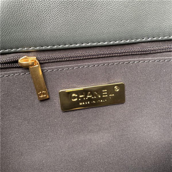 Chanel 19 Flap Bag Lambskin Dark Grey High