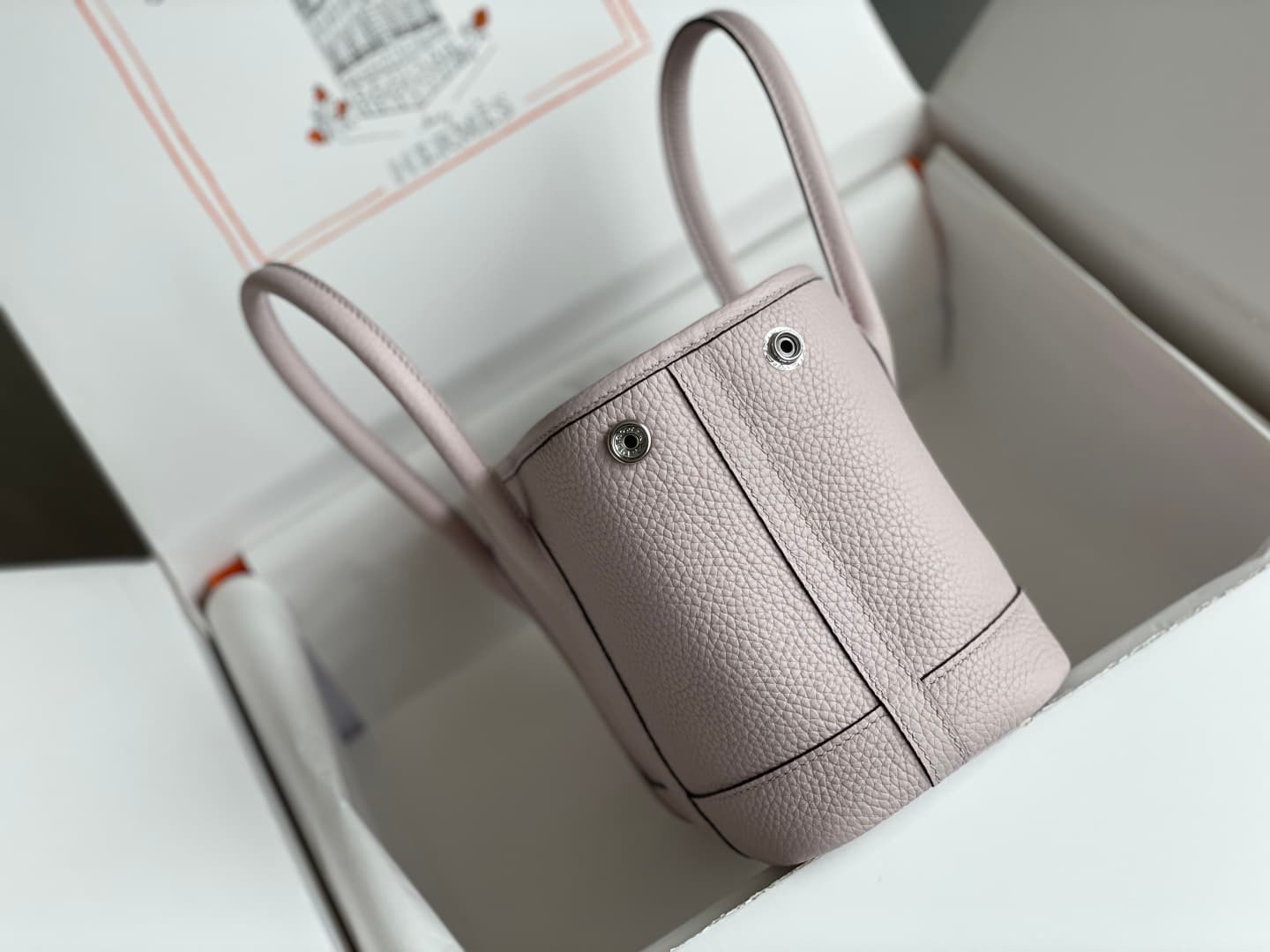 Hermes Garden Party 23 bag in Crocue Togo Leather WAX High