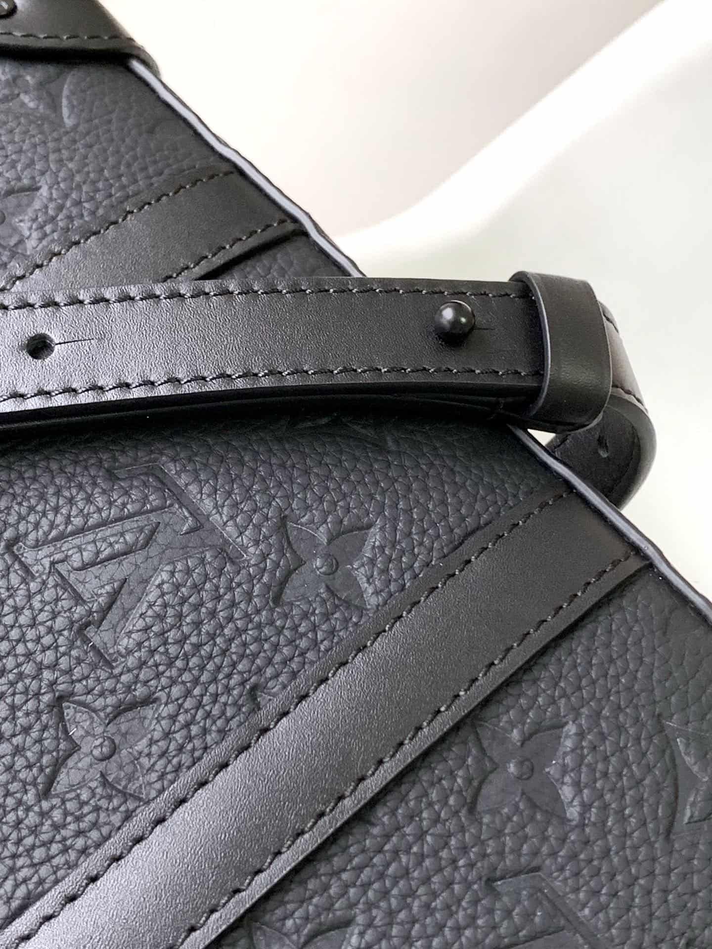 Louis Vuitton Soft Trunk Wallet Black Taurillon Monogram leather M80224 High