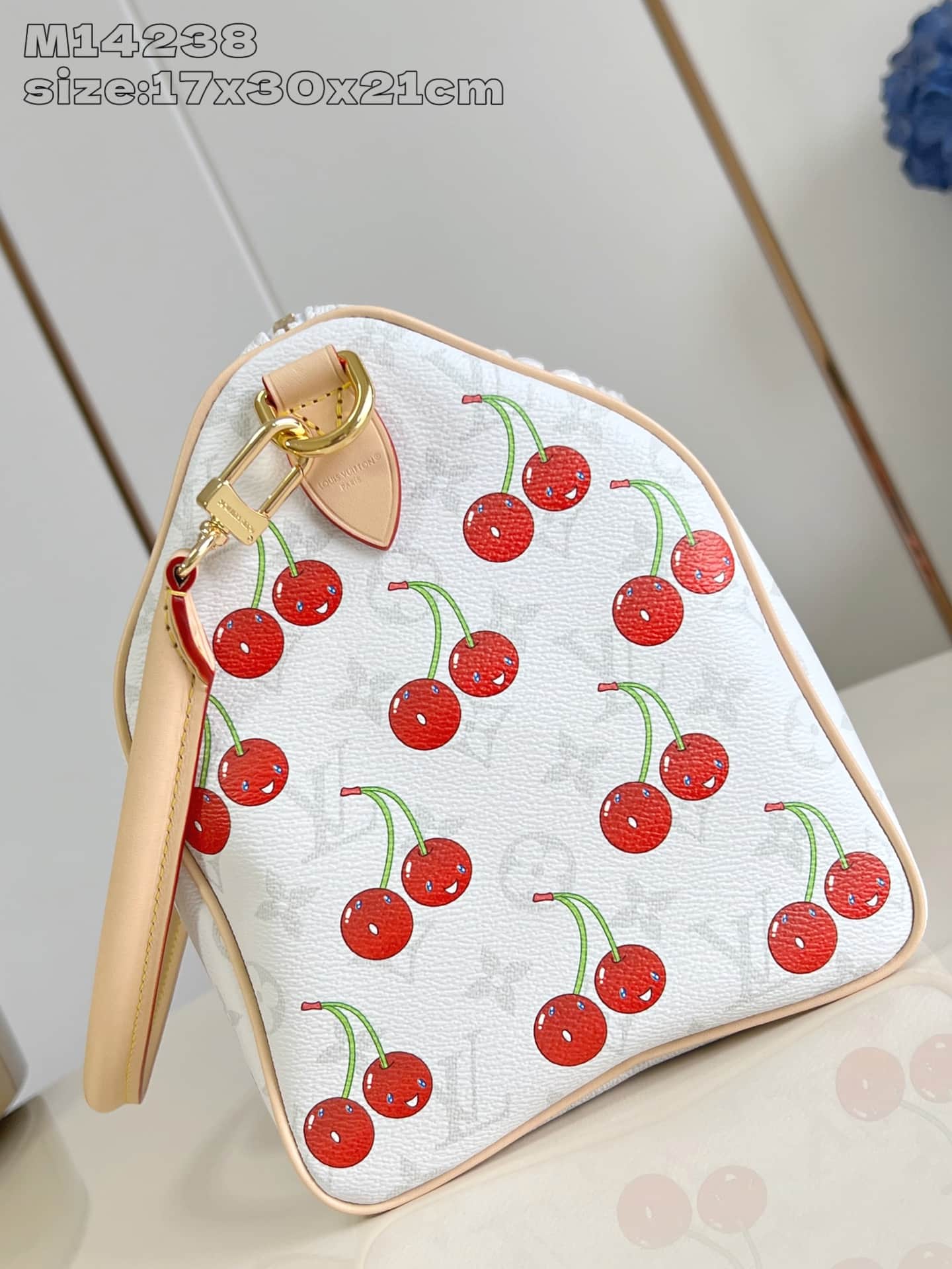 Louis Vuitton x Murakami Speedy Soft Bandoulière 30 Monogram cherry coated canvas M14238 High