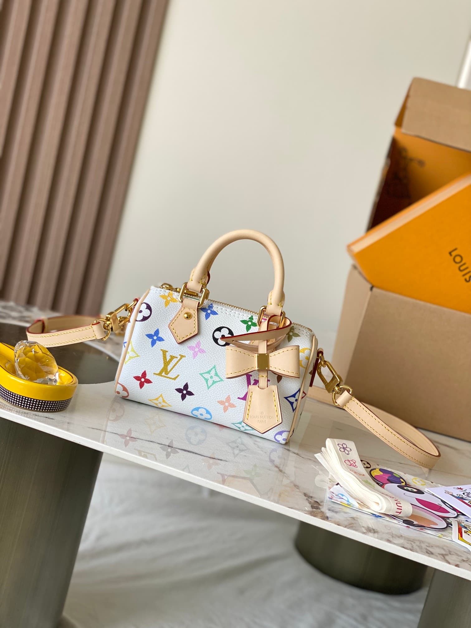 Louis Vuitton x Murakami NANO SPEEDY Monogram coated canvas M13 Top