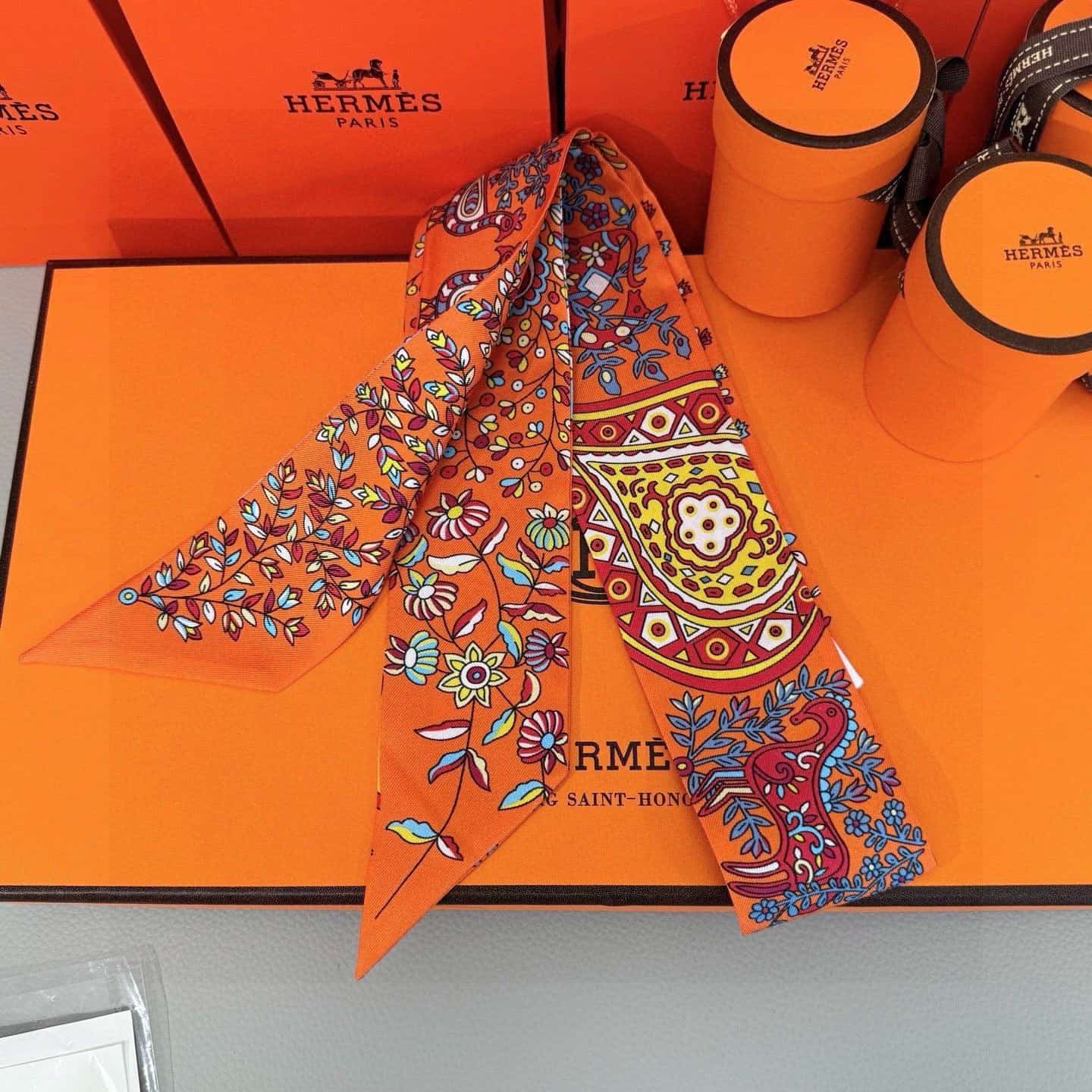 Hermes Silk Twilly scarf