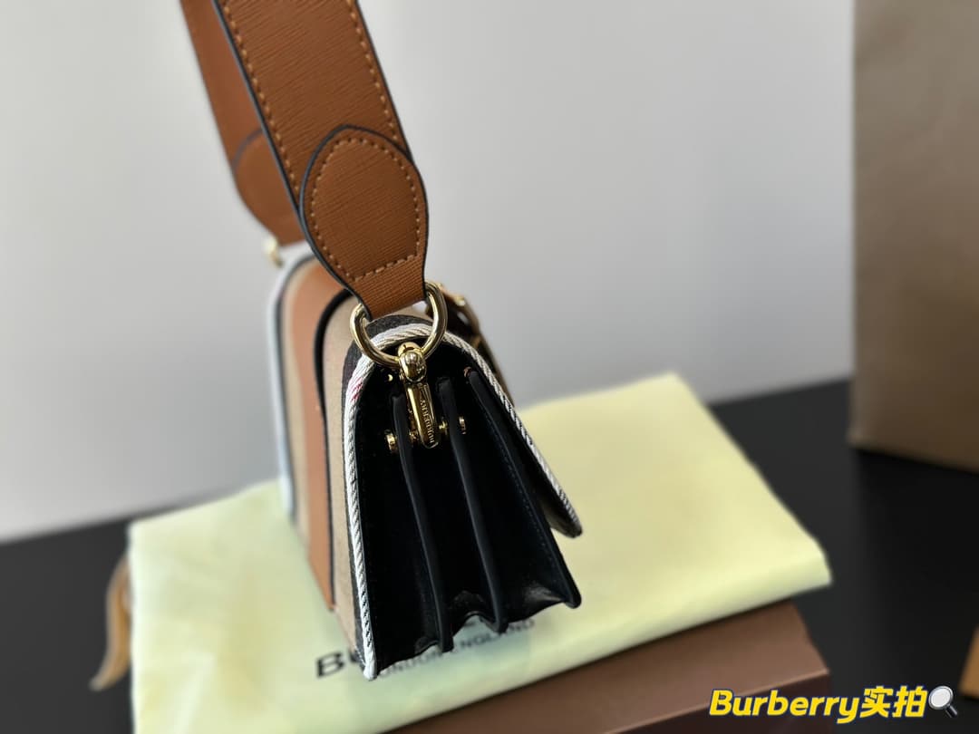 Burberry House Check Madison Buckle Bag