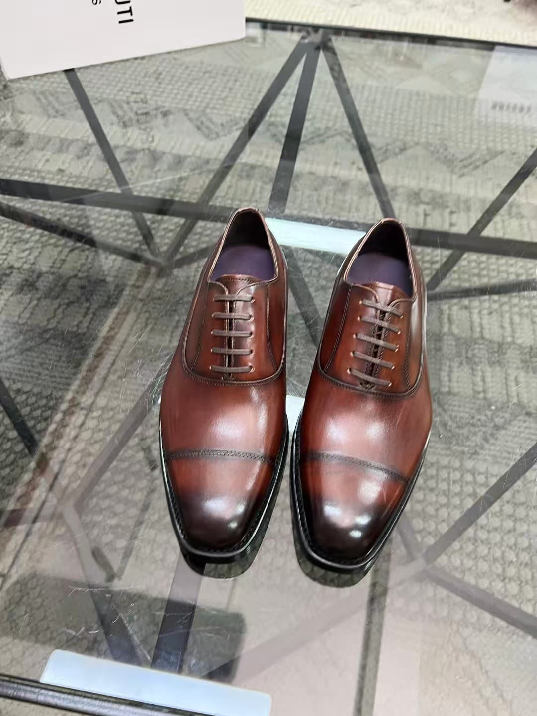 Berluti Men's Loafers in brown leather