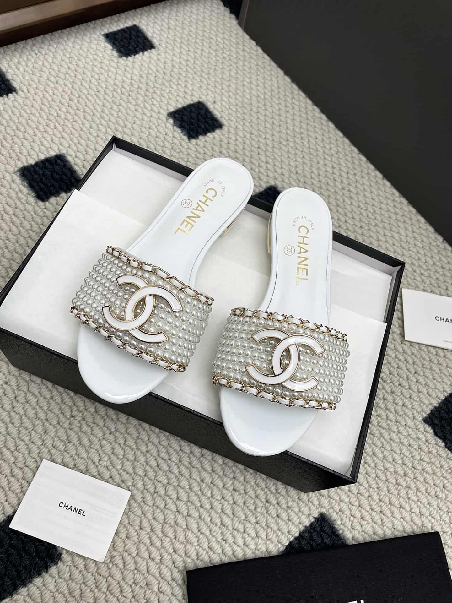 Chanel Dupe Knit Slipper Sandal shoes Women