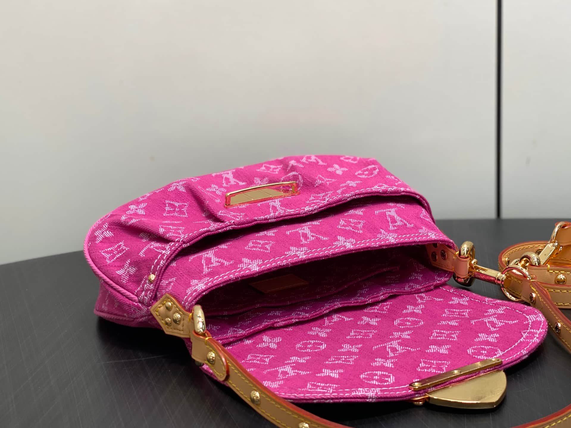 Louis Vuitton Sunset Monogram Fuchsia Denim M28291 High