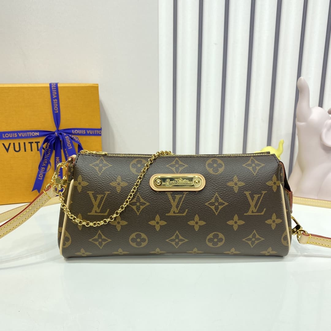 Louis Vuitton Eva Clutch Bag Damier Ebene M95567 High