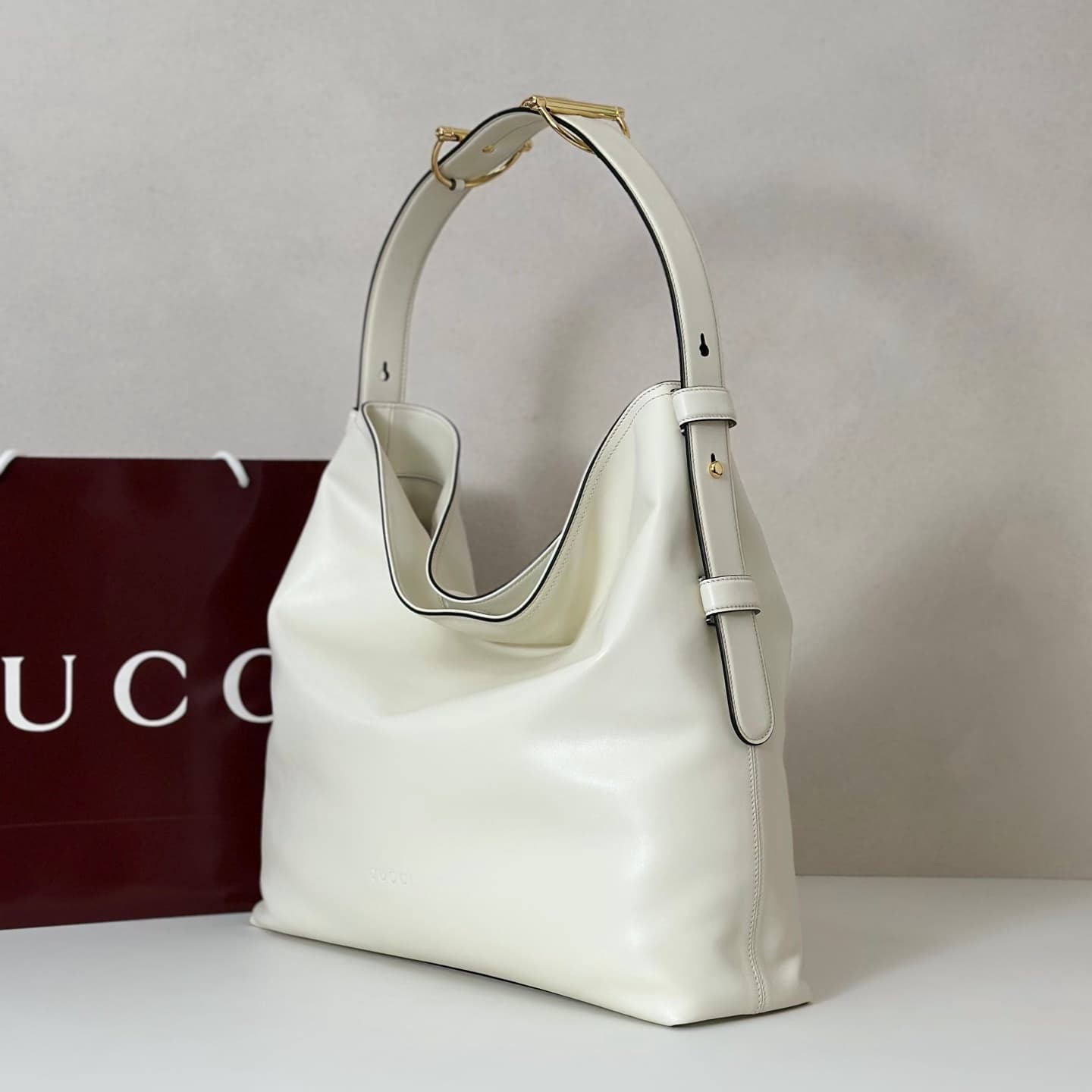 Gucci Beatrix large tote bag 850546 white leather High