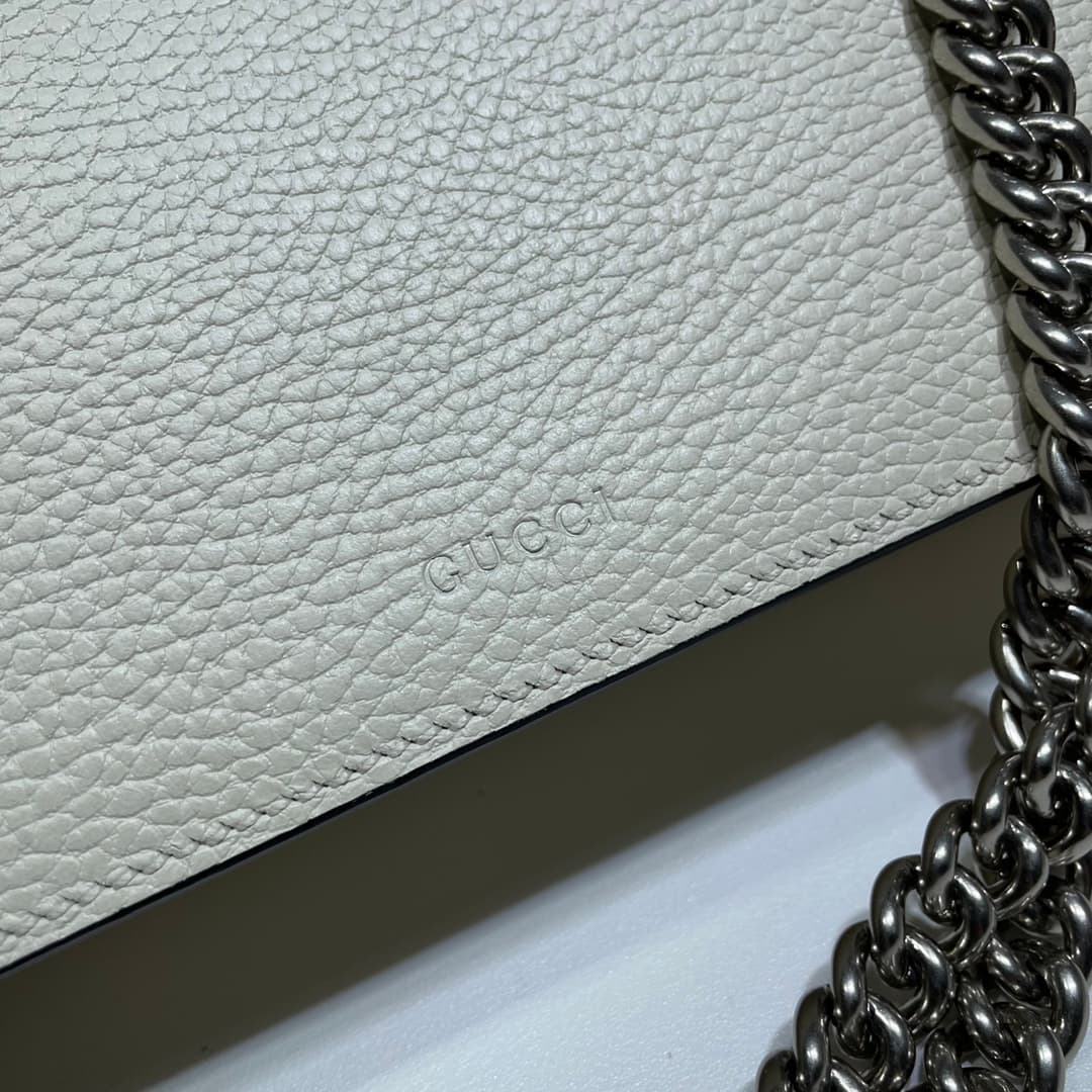 DIONYSUS MEDIUM RECTANGULAR BAG 499623 Leather White High