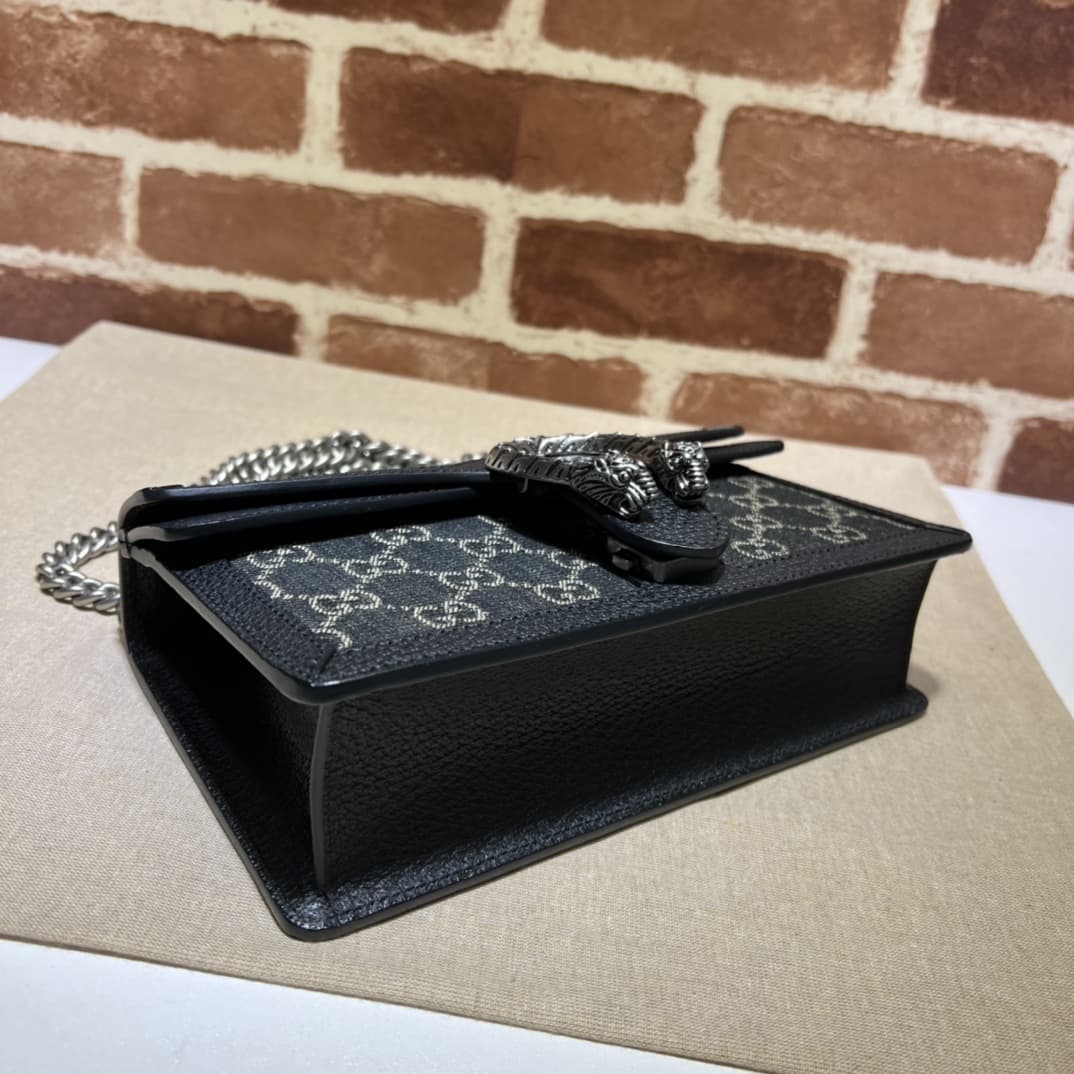 DIONYSUS MEDIUM RECTANGULAR BAG 499623 Denim Black high