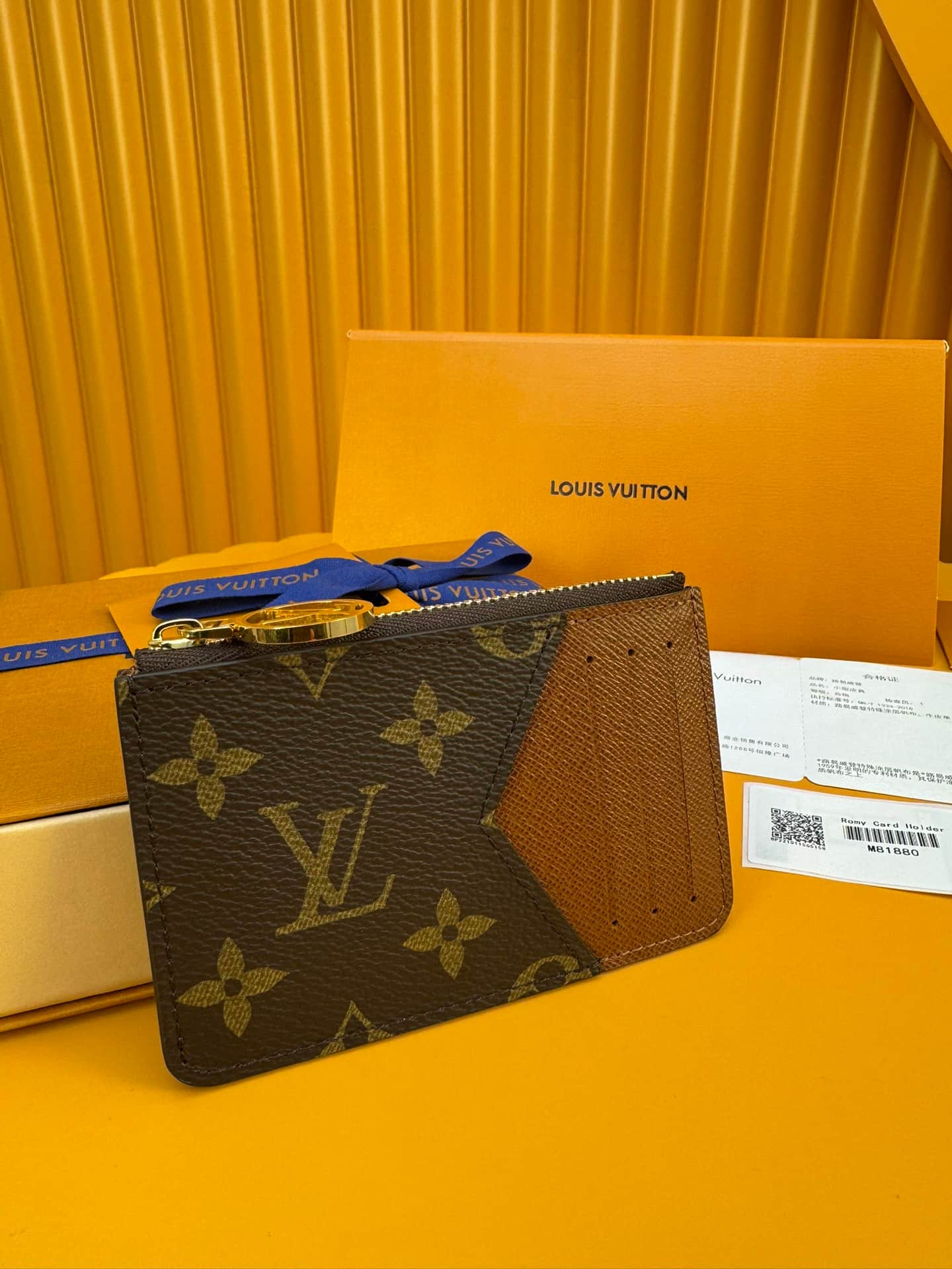 Louis Vuitton Romy Card Holder Monogram coated canvas M81881 Brown High