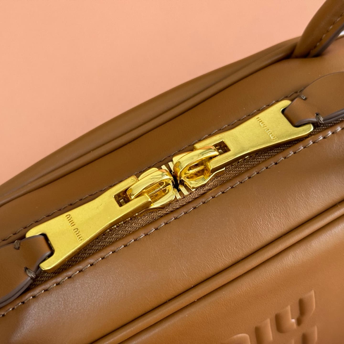 Miu Miu Brown Beau Leather Bag 5BB193 TOP