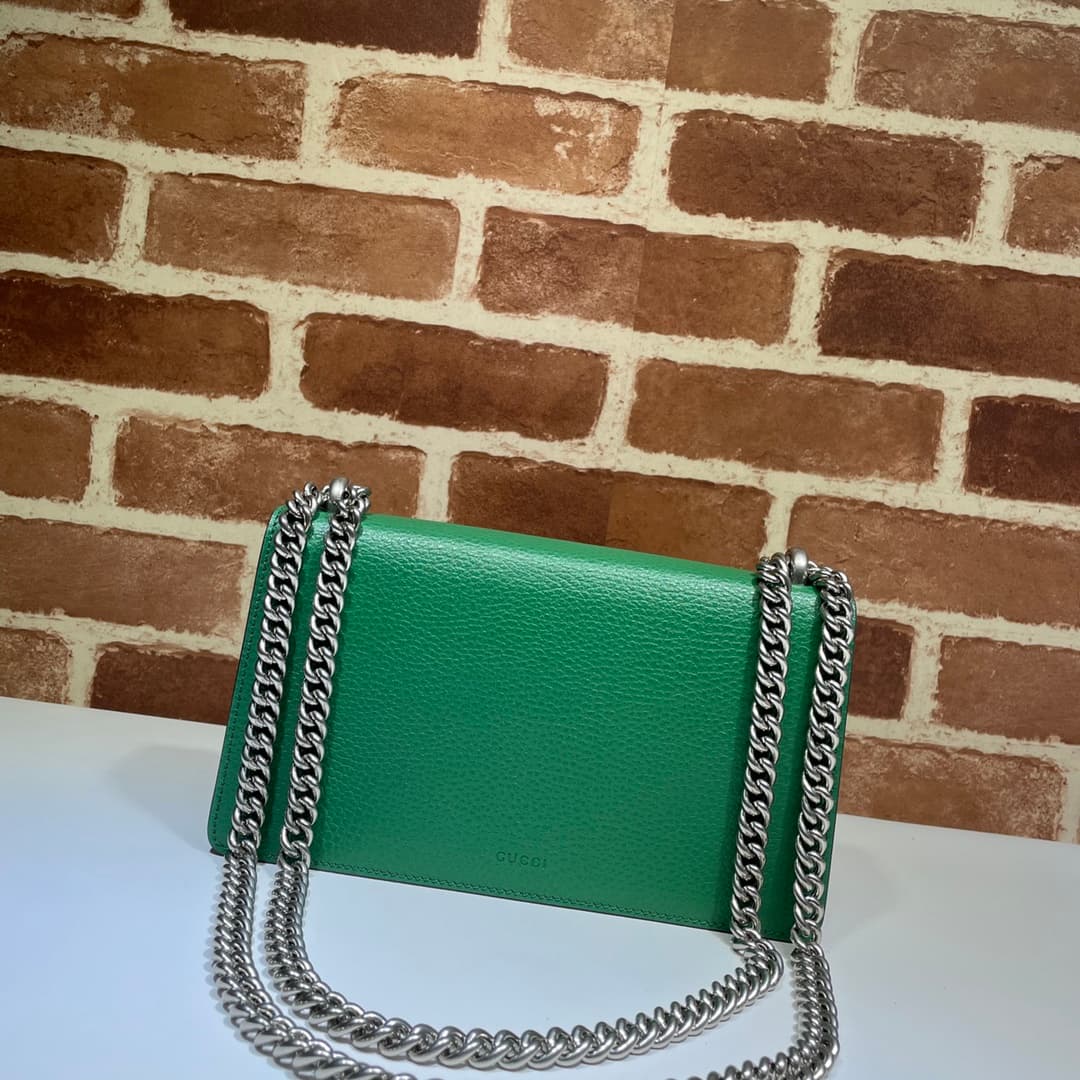 DIONYSUS MEDIUM RECTANGULAR BAG 499623 Leather Green High