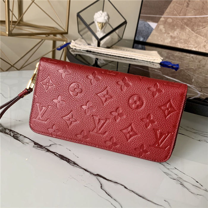 Louis Vuitton ZIPPY WALLET Monogram Empreinte Scarlet M63691 High