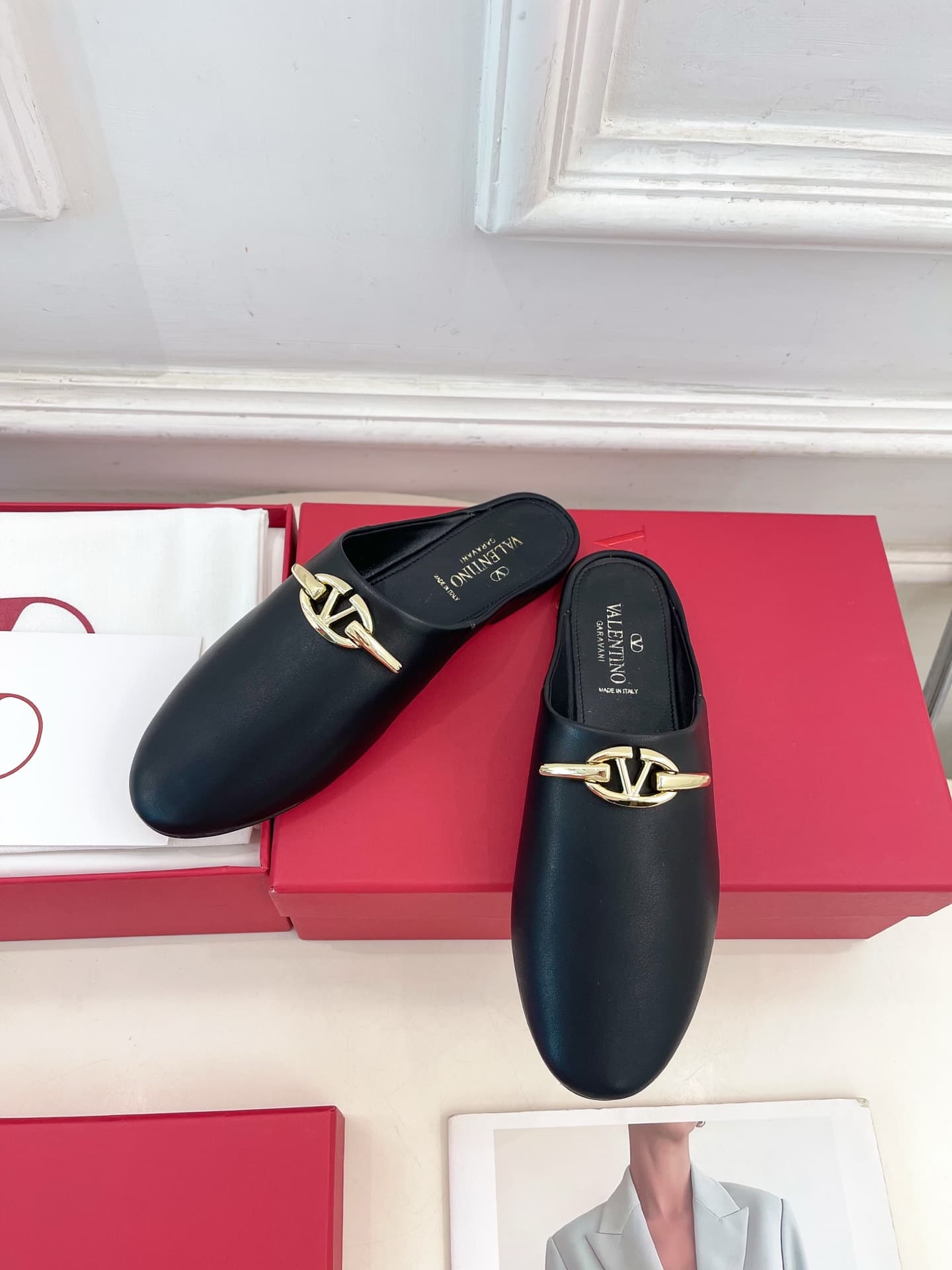 Valentino Garavani VLogo Signature leather mules Shoes Women