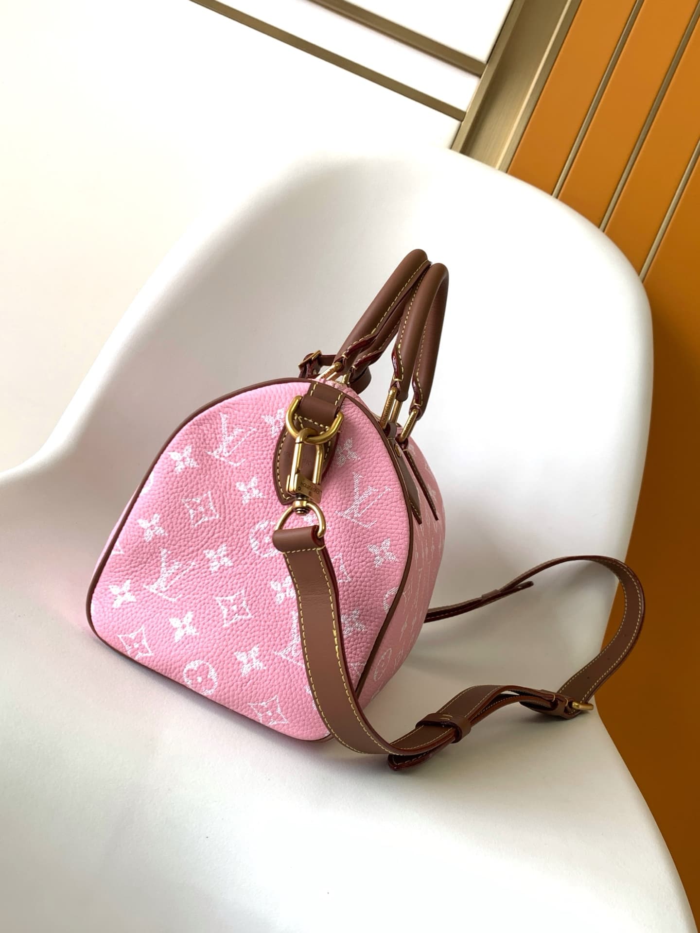 Louis Vuitton Speedy P9 Bandoulière 25 Pink Sakura Calf leather M15279 High