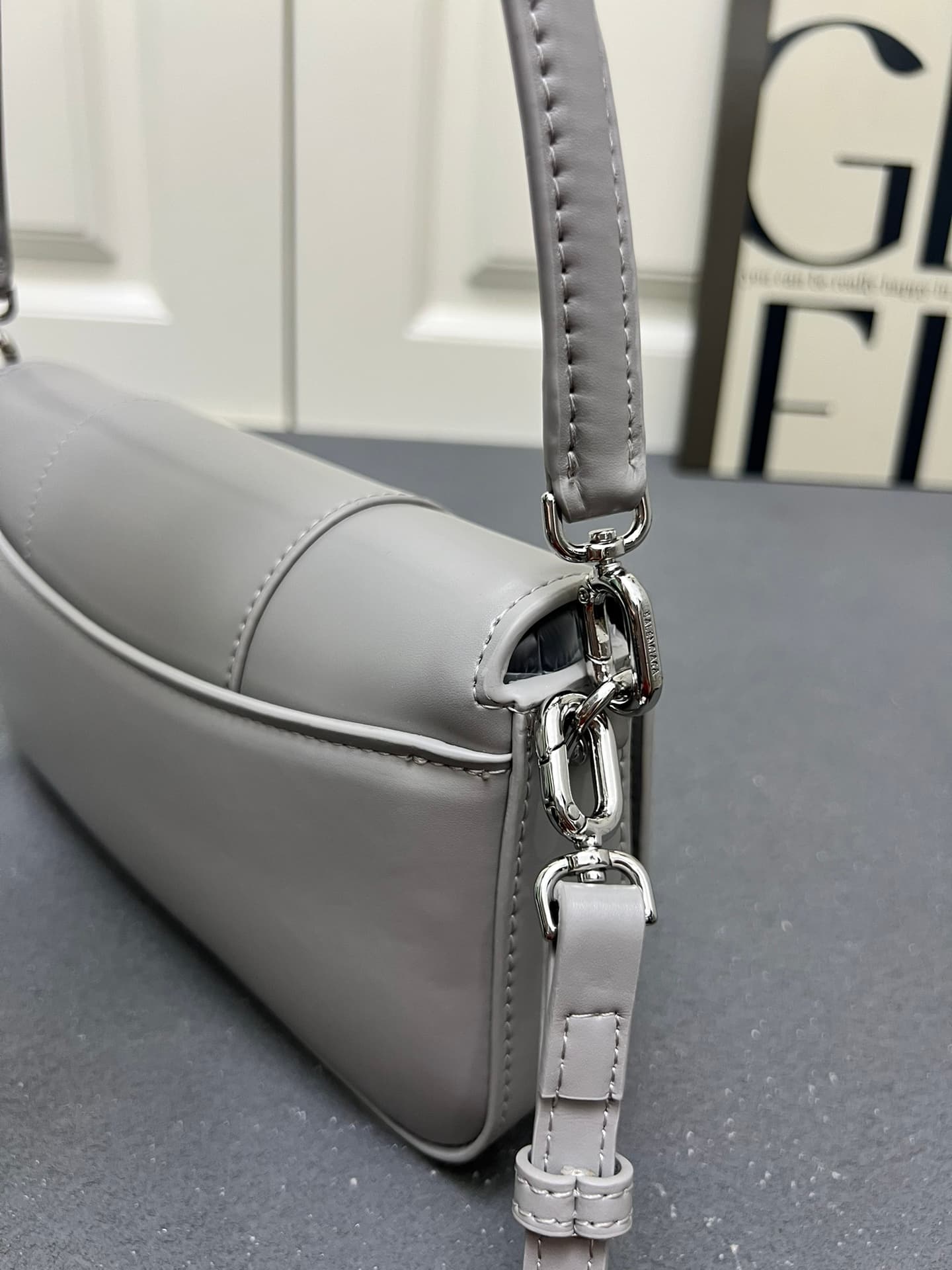 Balenciaga Hourglass sling bag Grey High