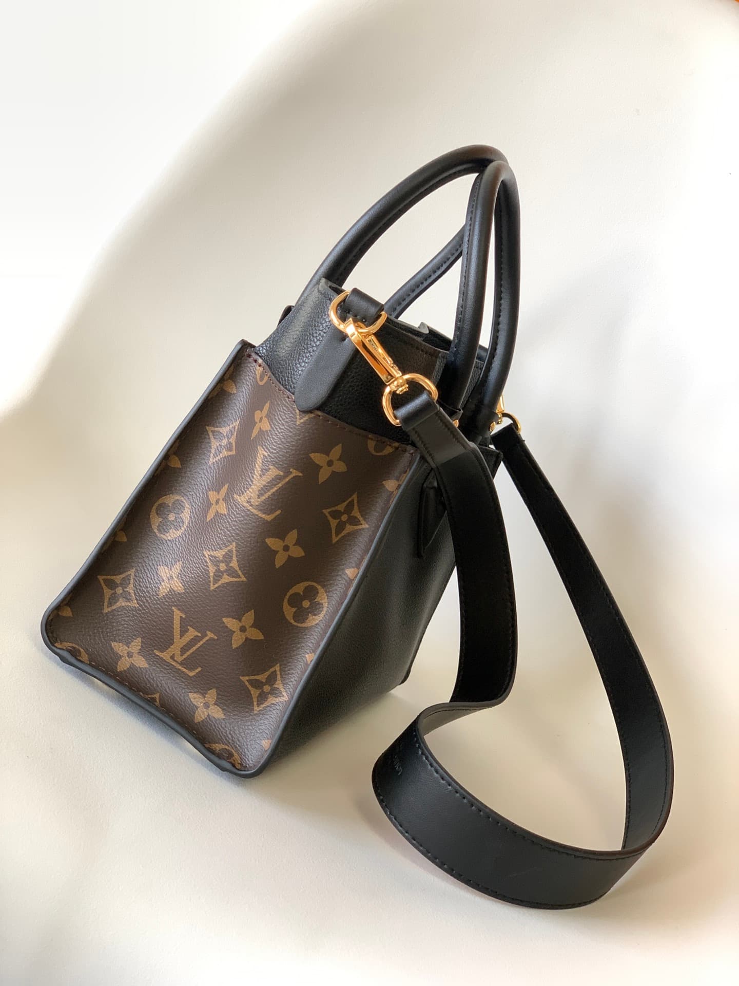 Louis Vuitton On My Side PM Black Monogram coated canvas and calf leather M57728 High