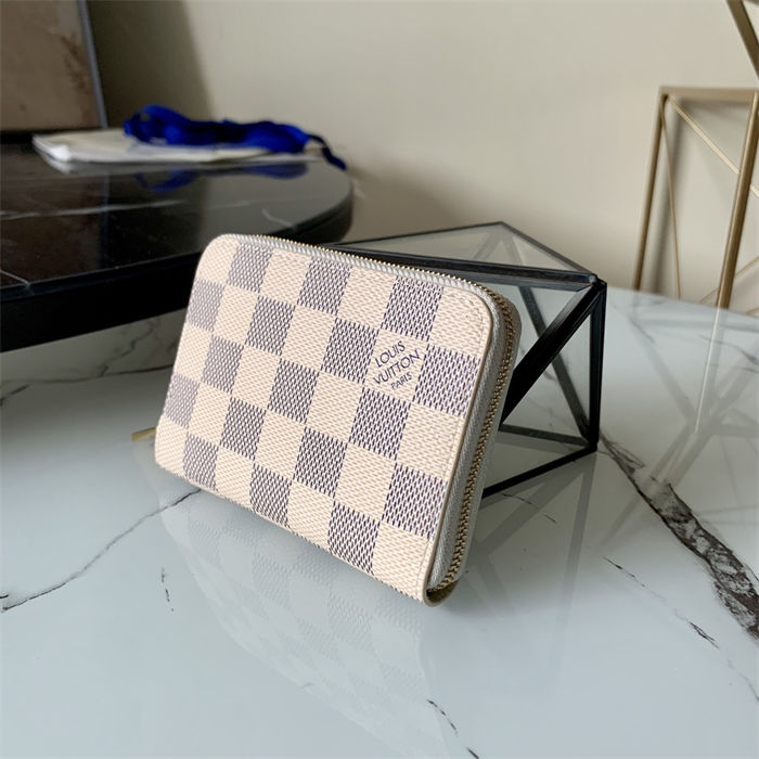 Louis Vuitton Zippy Coin Purse Damier Arzu N60229 Beige-Inside High