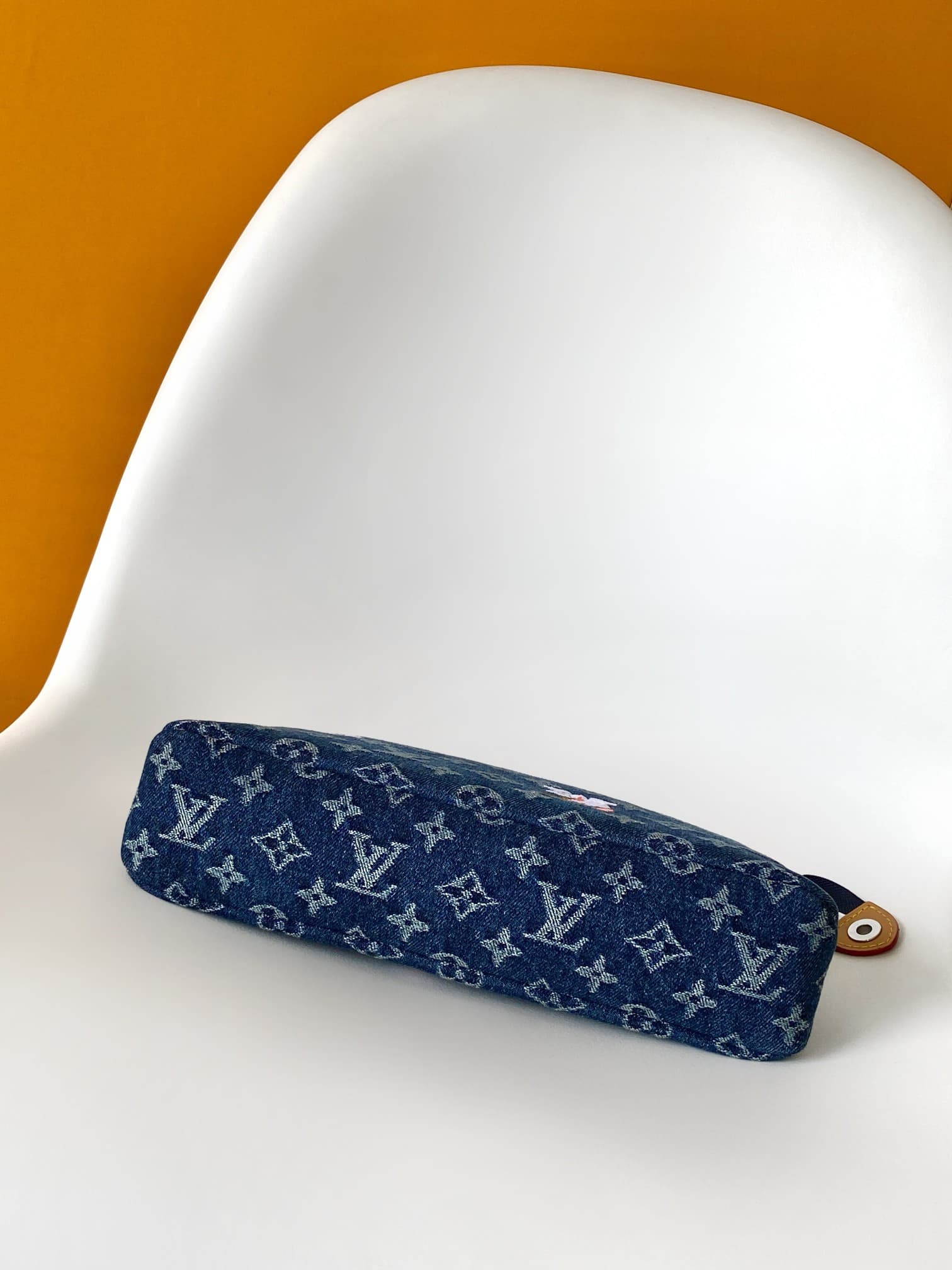 Louis Vuitton Pochette Voyage Souple Blue Monogram Flowers Denim M27559 High
